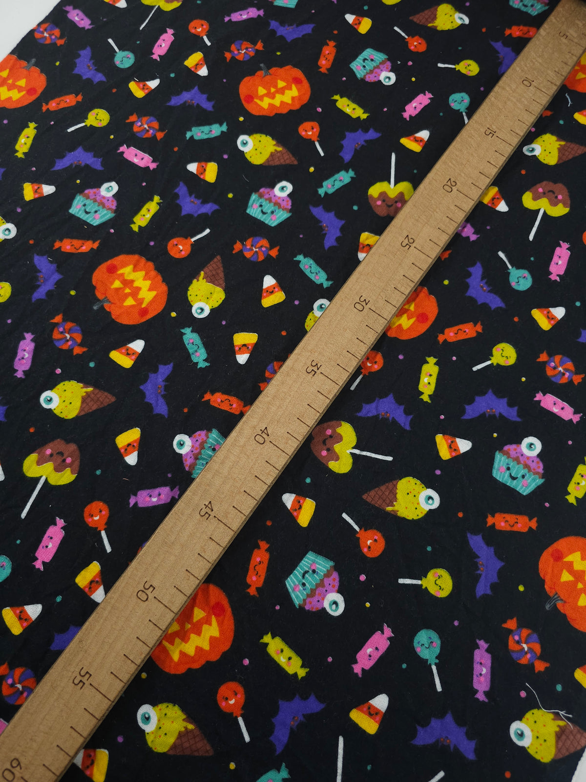 Novelty Halloween Candy Lightweight Flannel Cotton - Joann