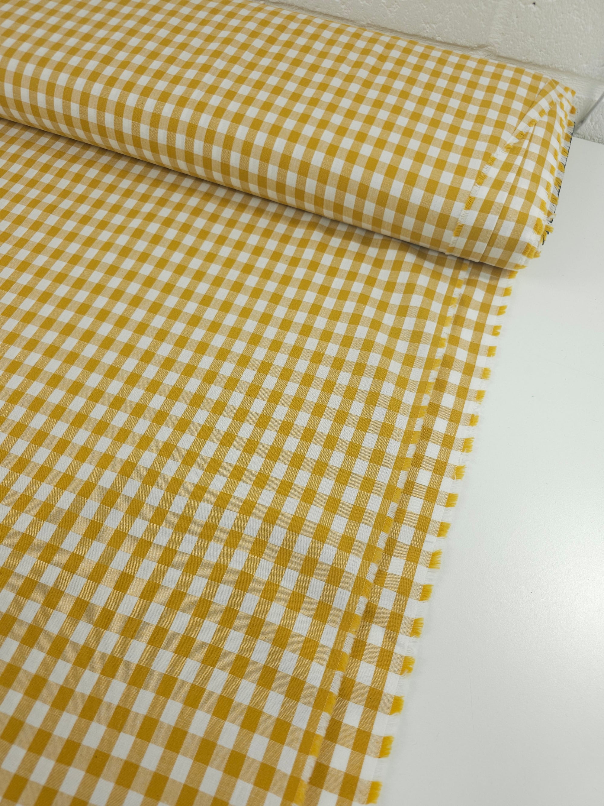 Marigold Gingham 100% Cotton 49"