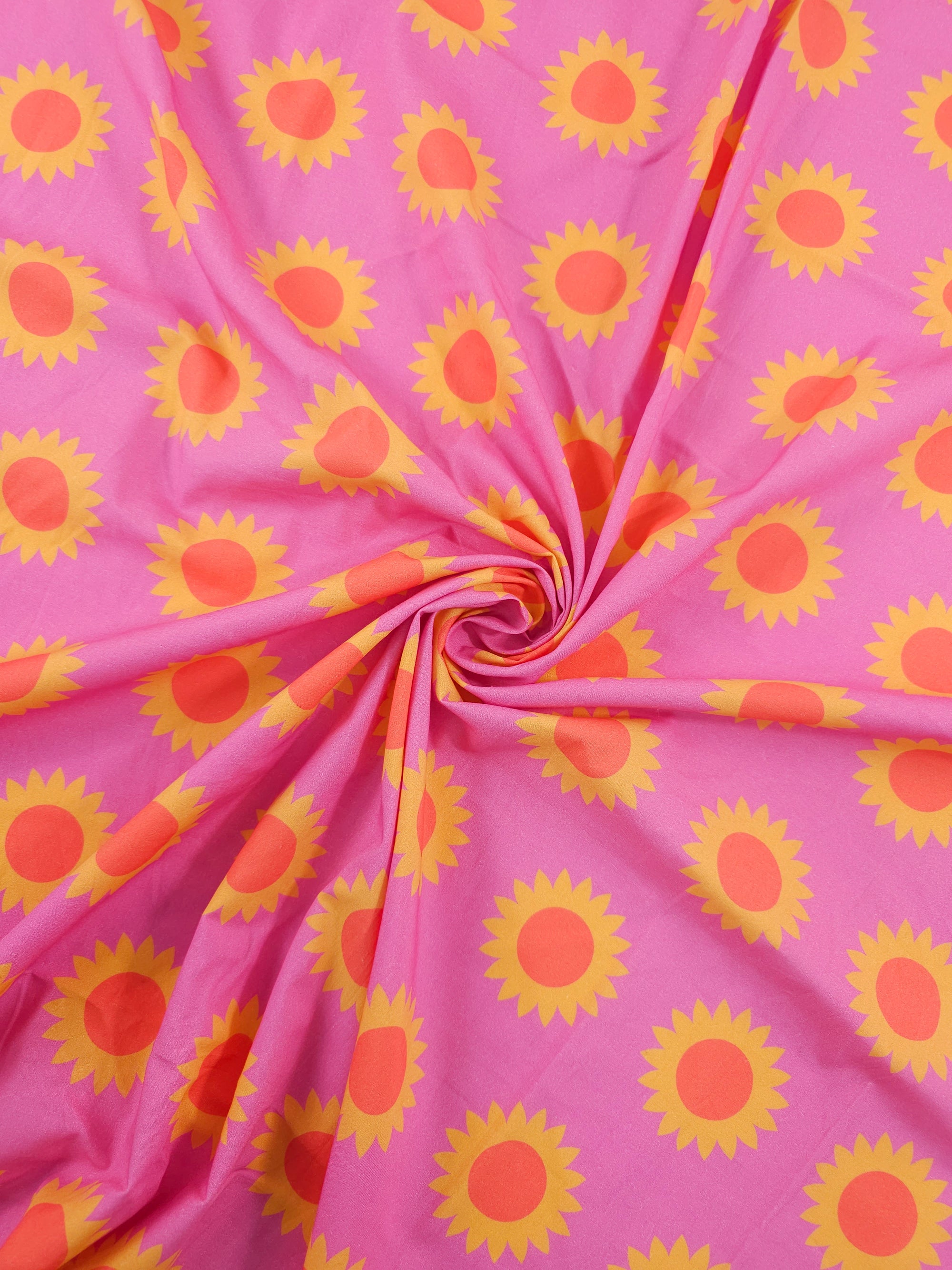 Pink/Orange Sun Daze Lightweight Cotton