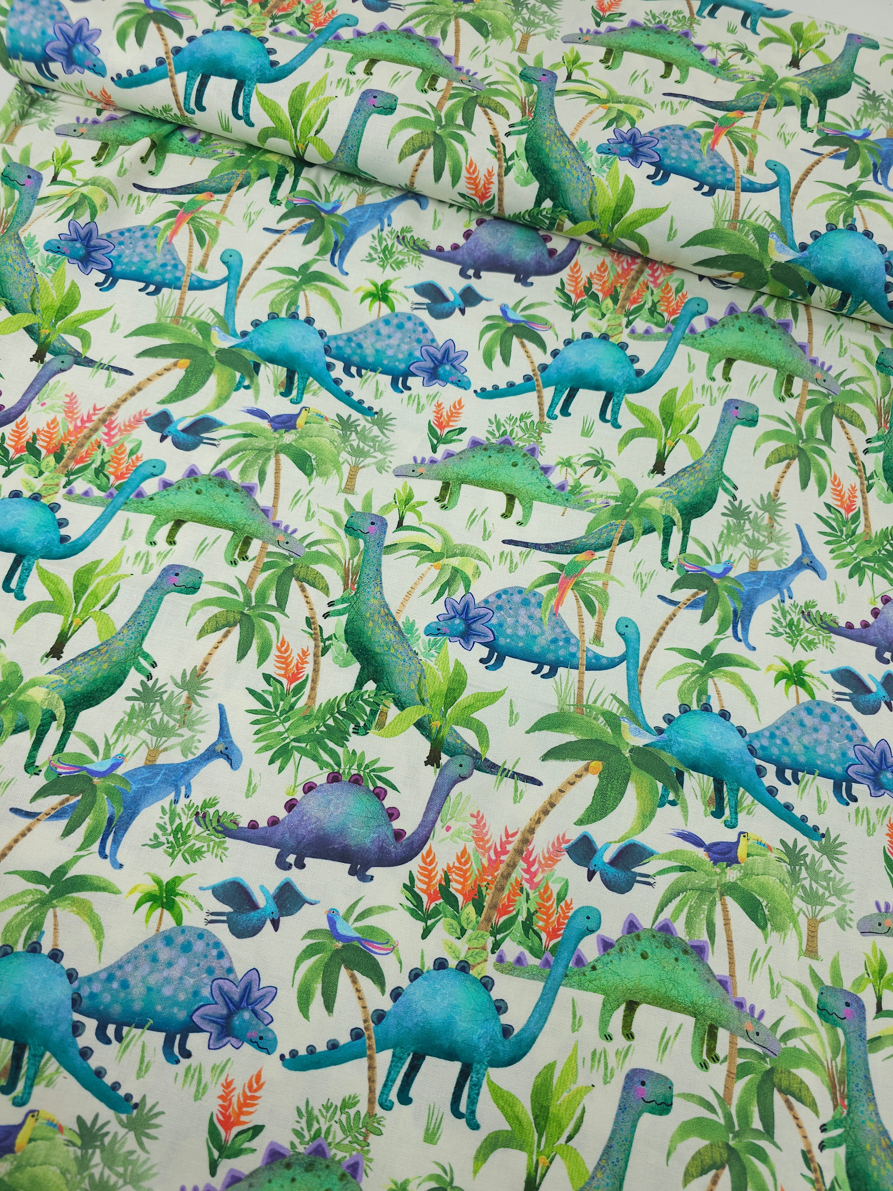 Smiley Dinos 100% Cotton