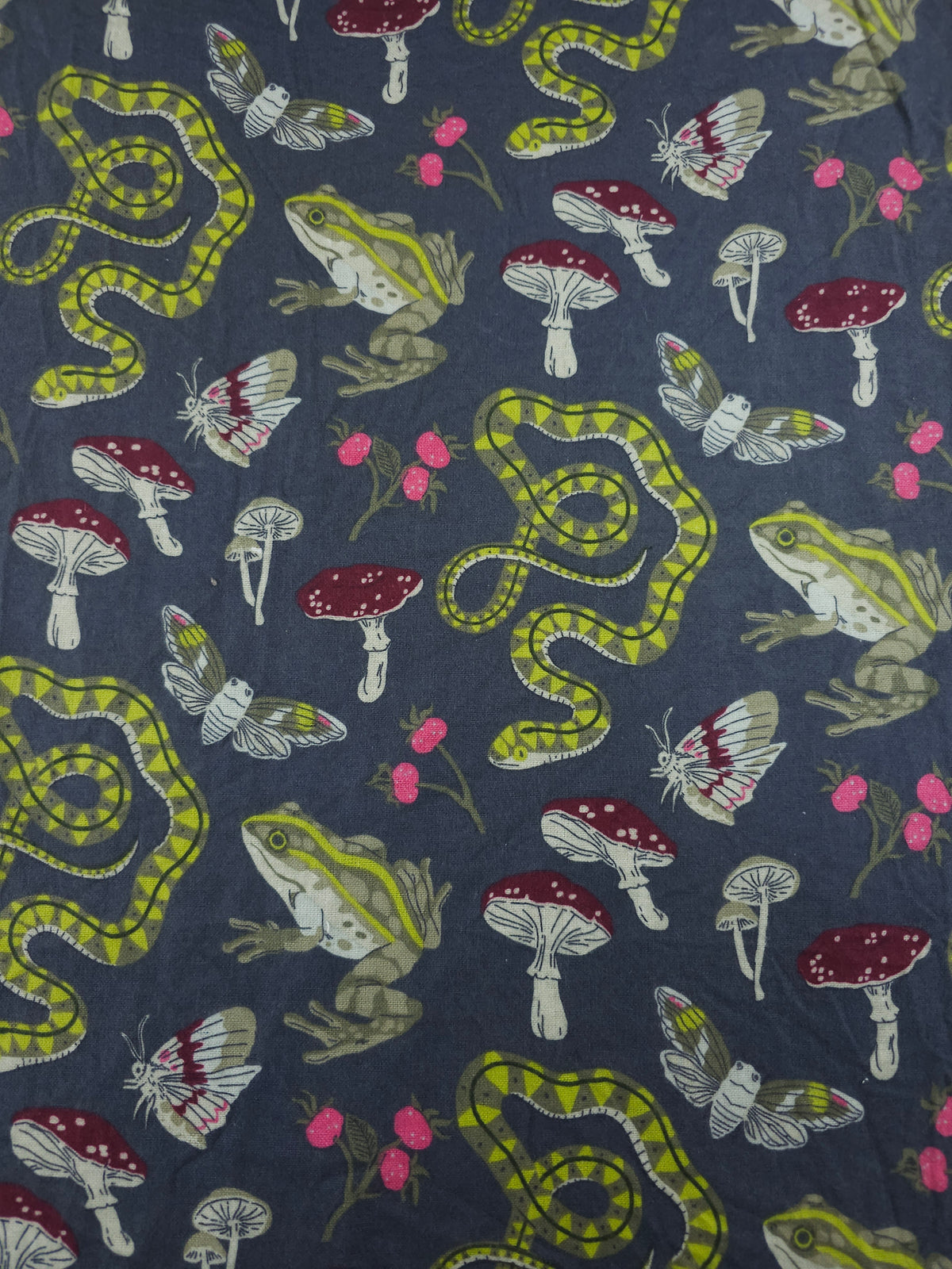 Enchanted Mushroom Forest Lightweight Flannel Cotton