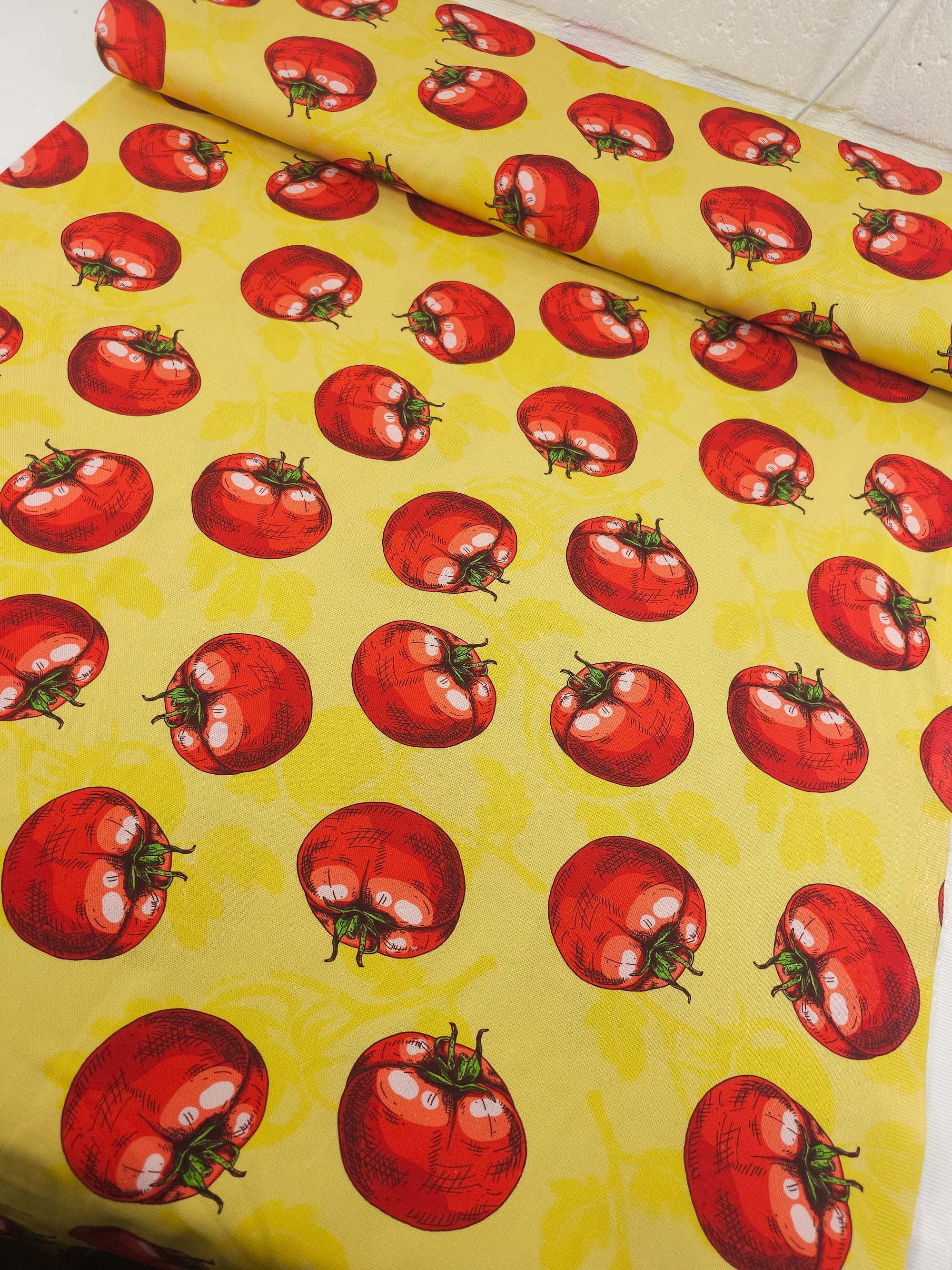 Red/Yellow Tomatoes Canvas Cotton