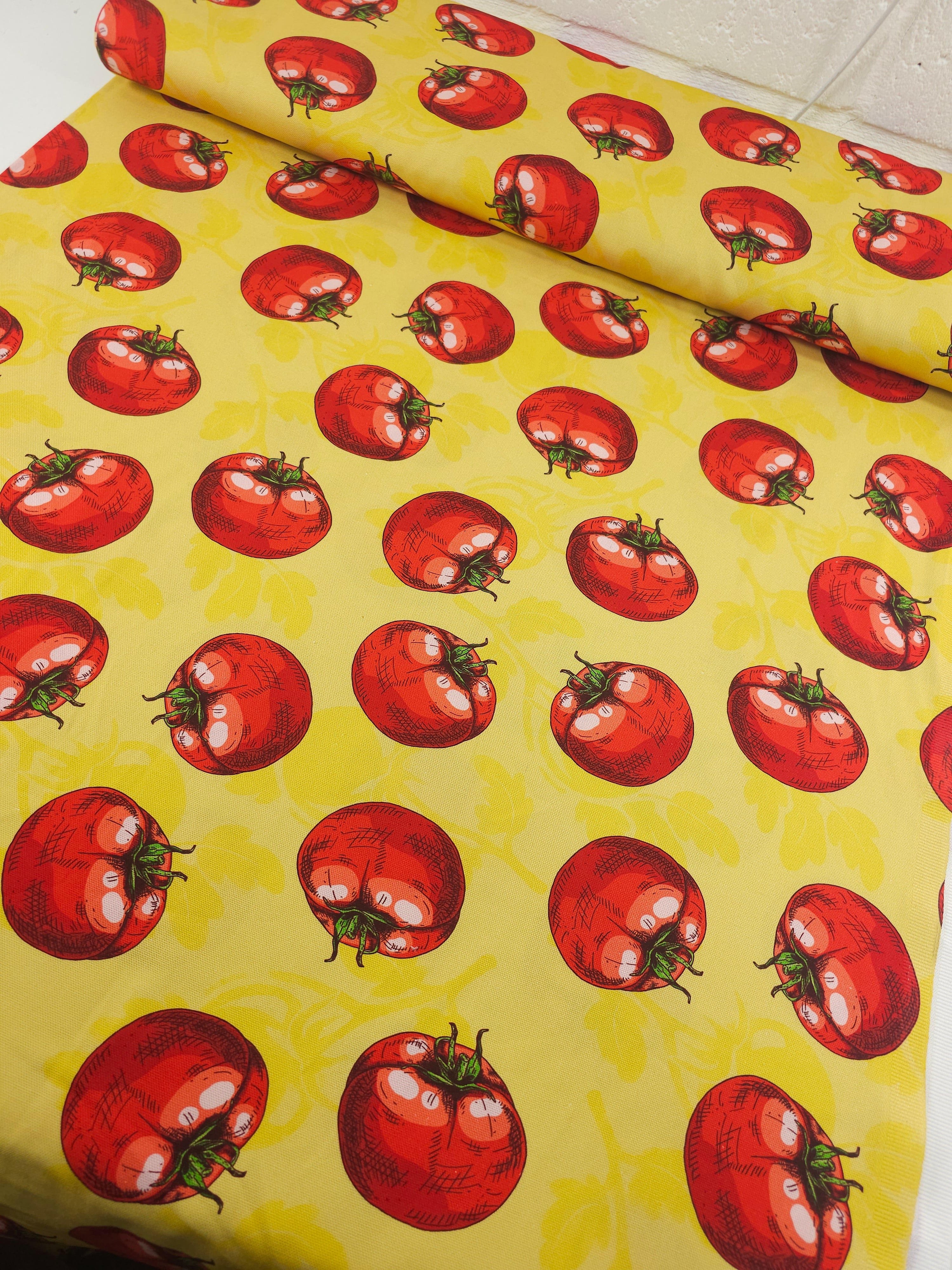 Red/Yellow Tomatoes Canvas Cotton