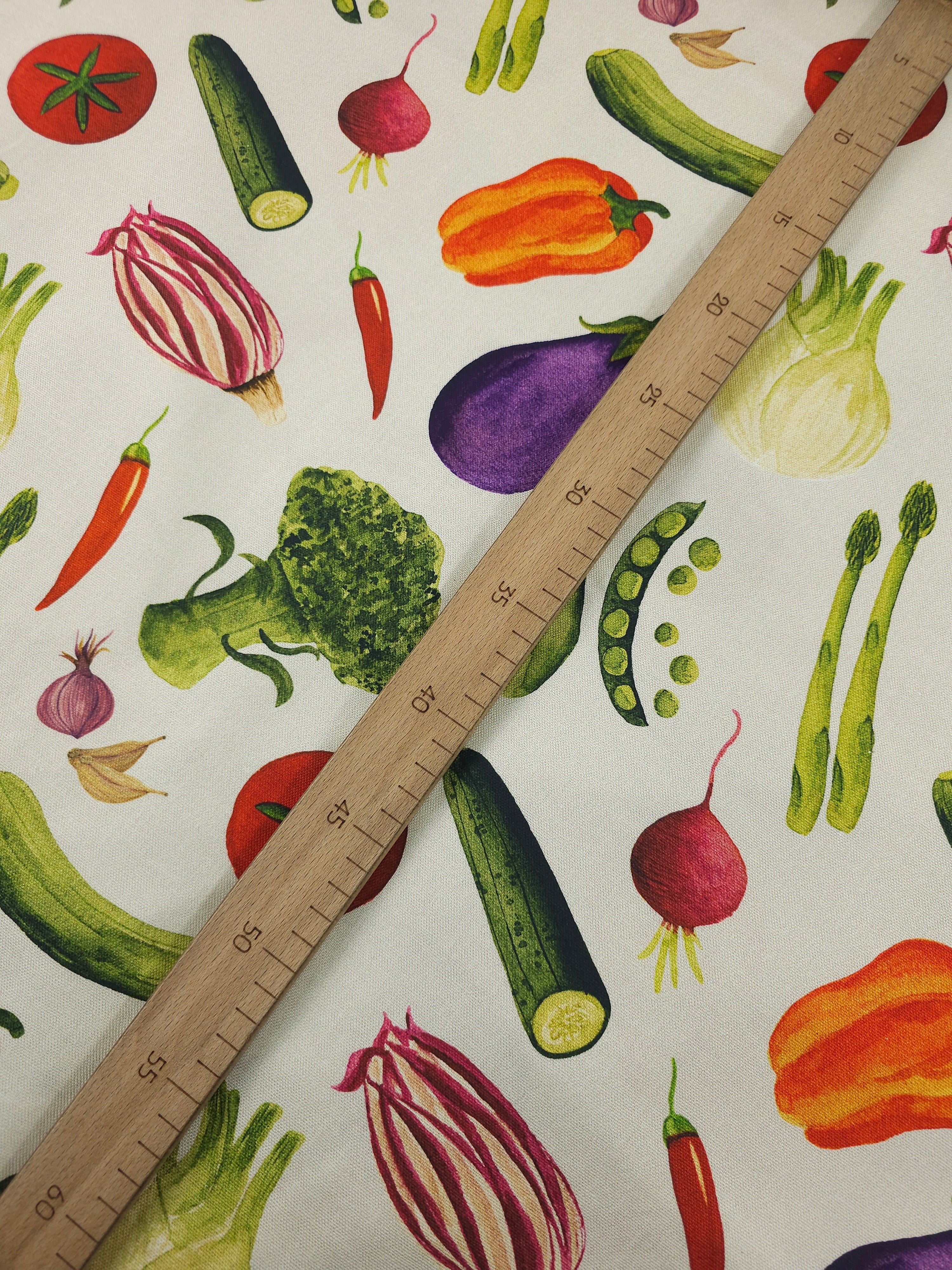 Vegetable Patch Lightweight Canvas Cotton