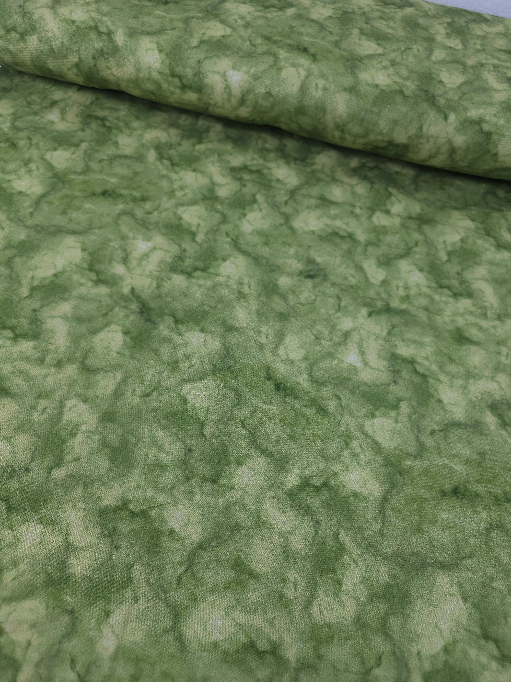 Green Marble Clouds 100% Cotton