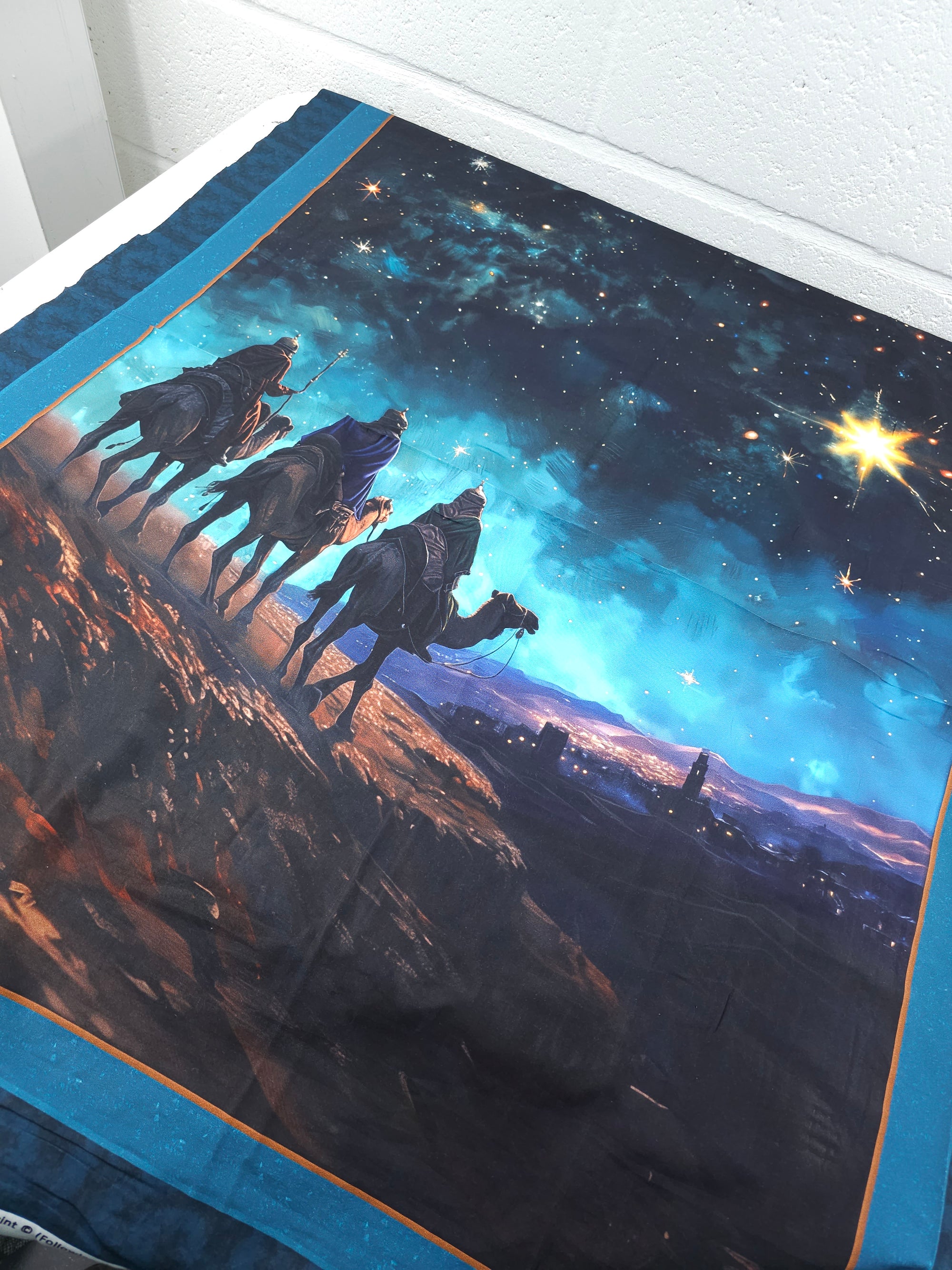 Following The Star 100% Cotton - 90cm Panel