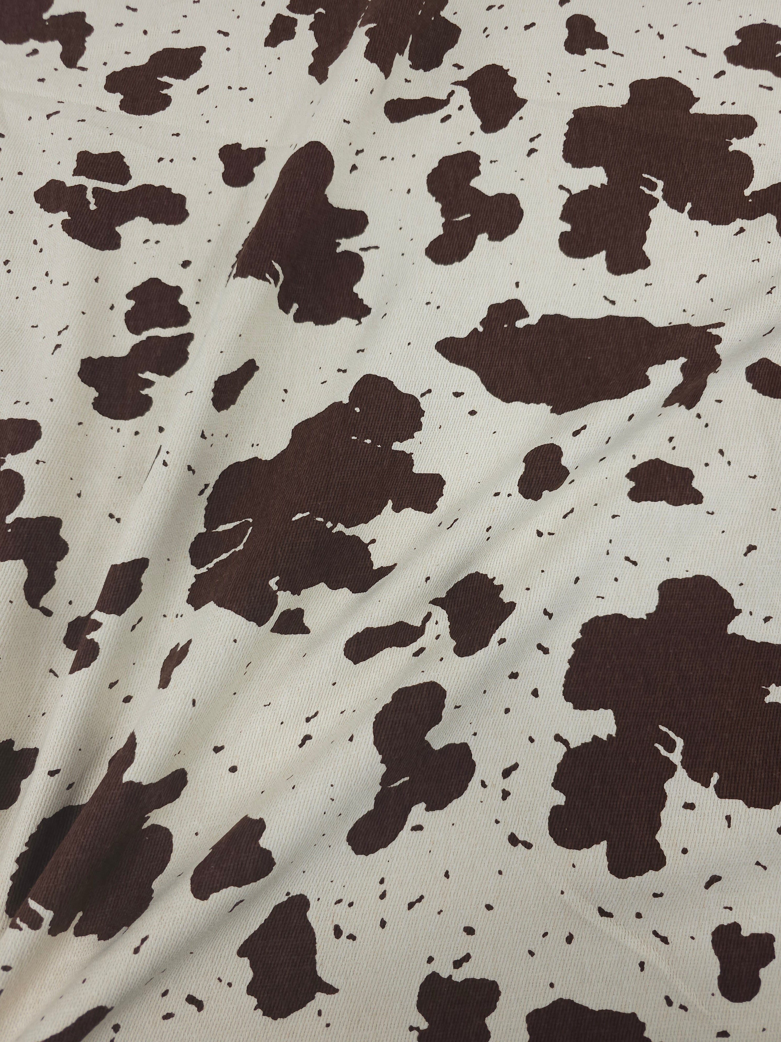 Brown Speckle Cow Denim