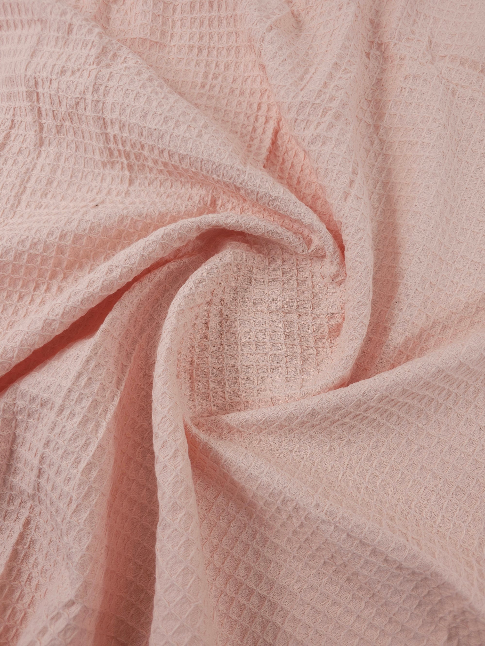 Baby Pink Waffle Cotton *EXTRA WIDE*
