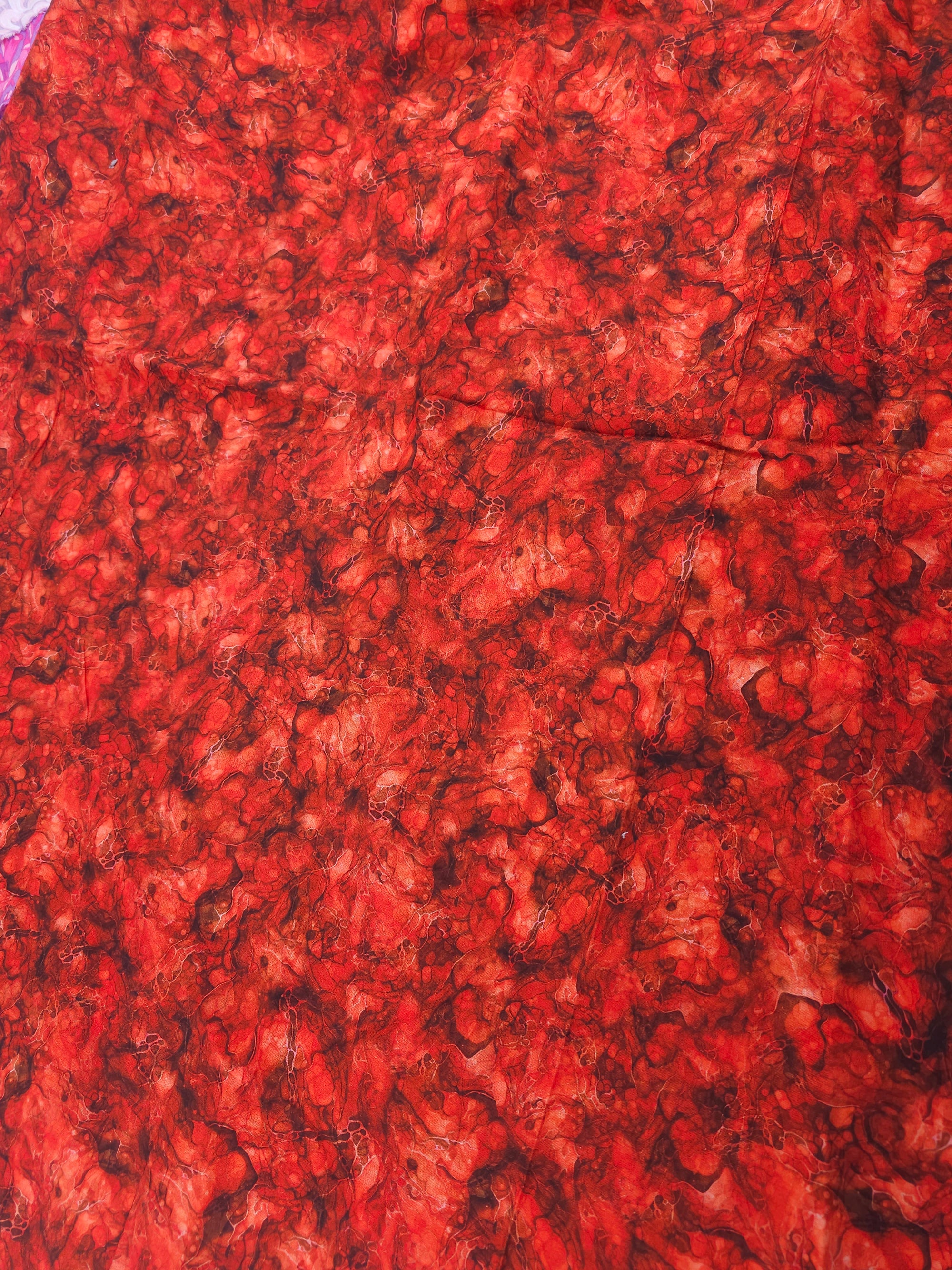 Fire red Cotton- 1.5m piece