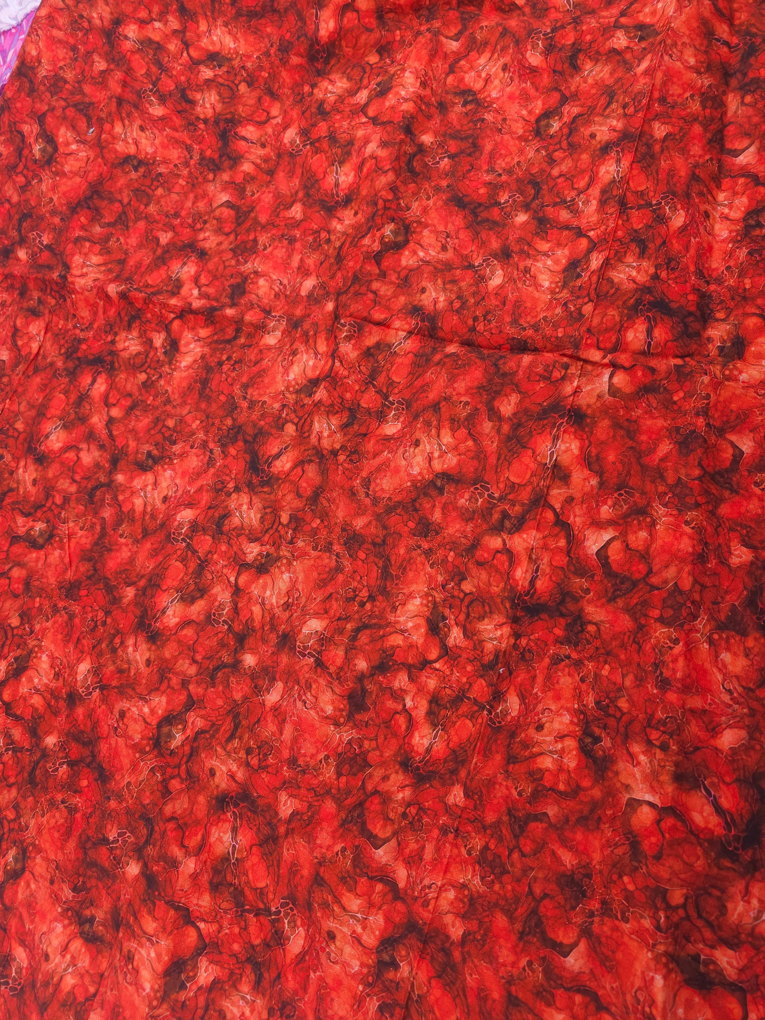 Fire red Cotton- 1.5m piece