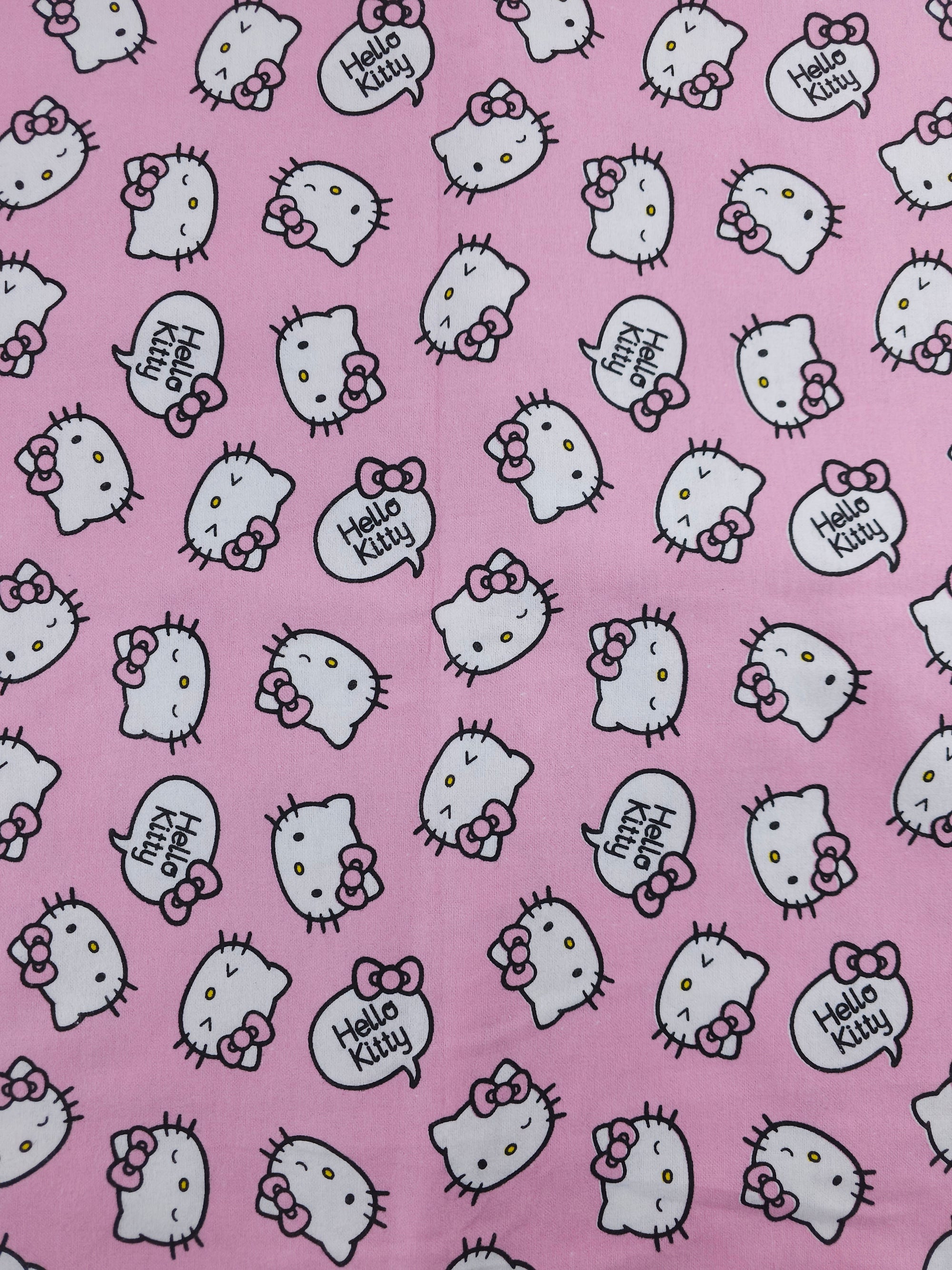 Hello Kitty Kawaii Flannel Cotton - 1m Piece