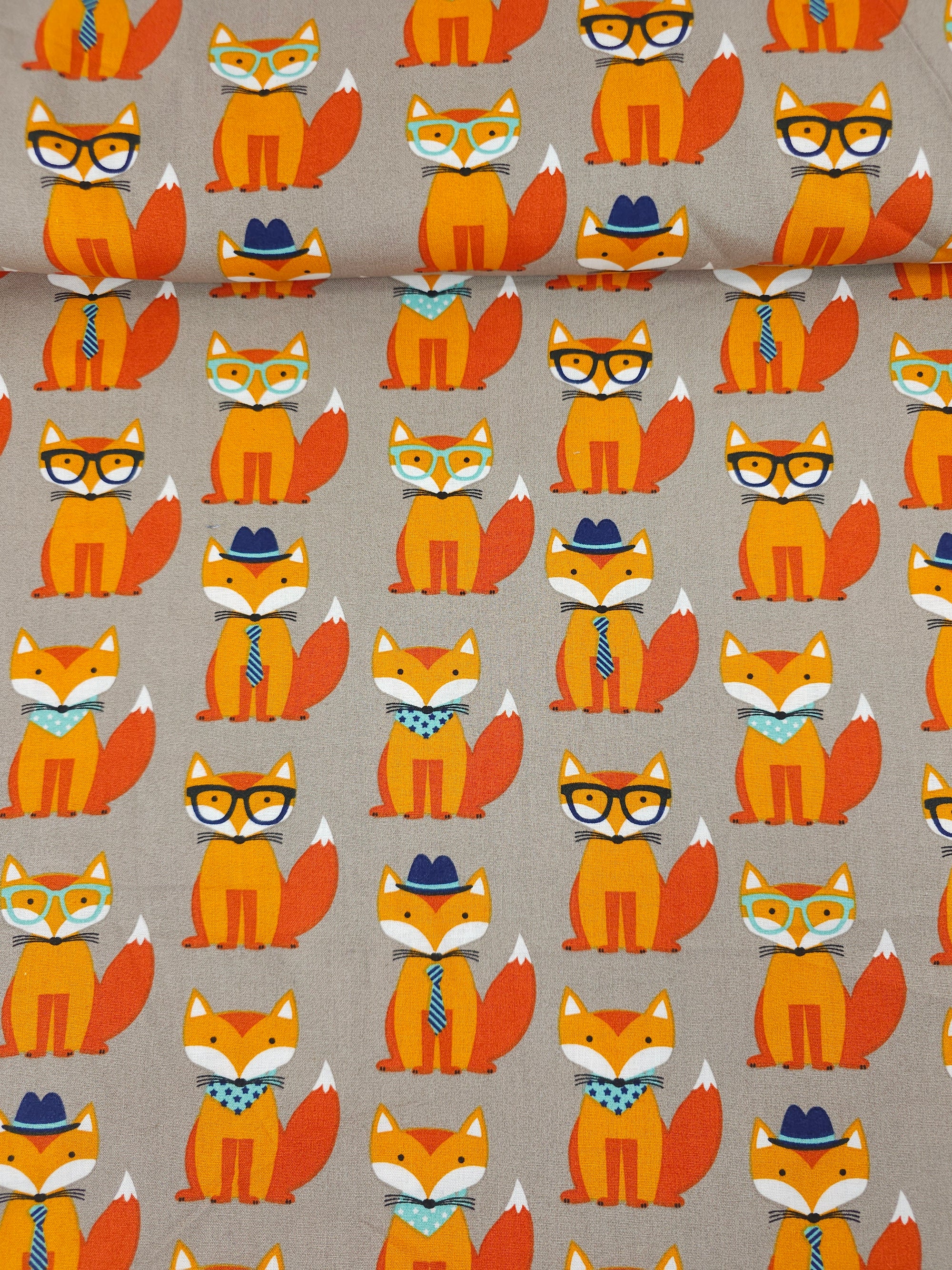 Cool Fox Crew 100% Cotton