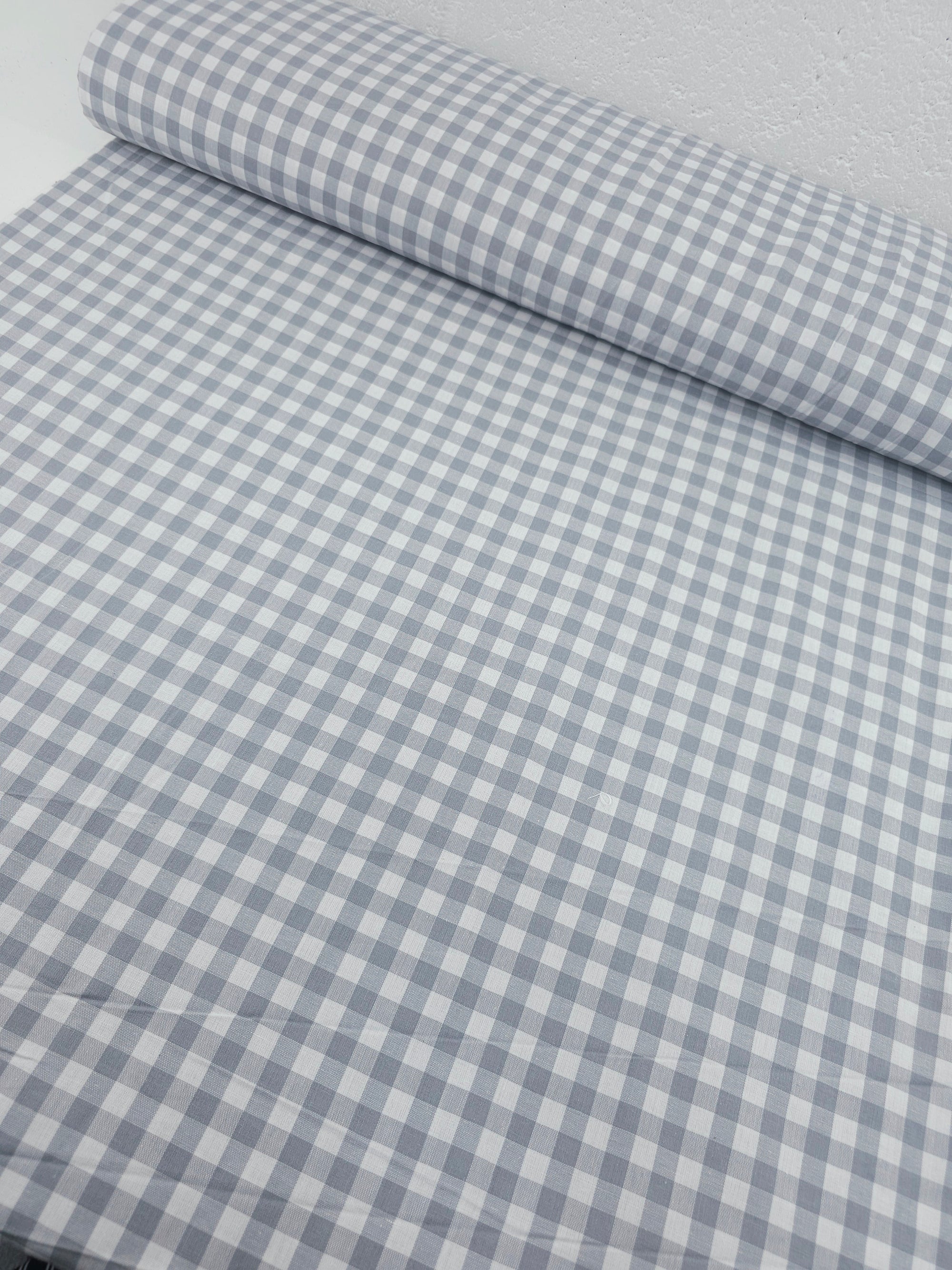 Grey Gingham 100% Cotton 114" *EXTRA WIDE*