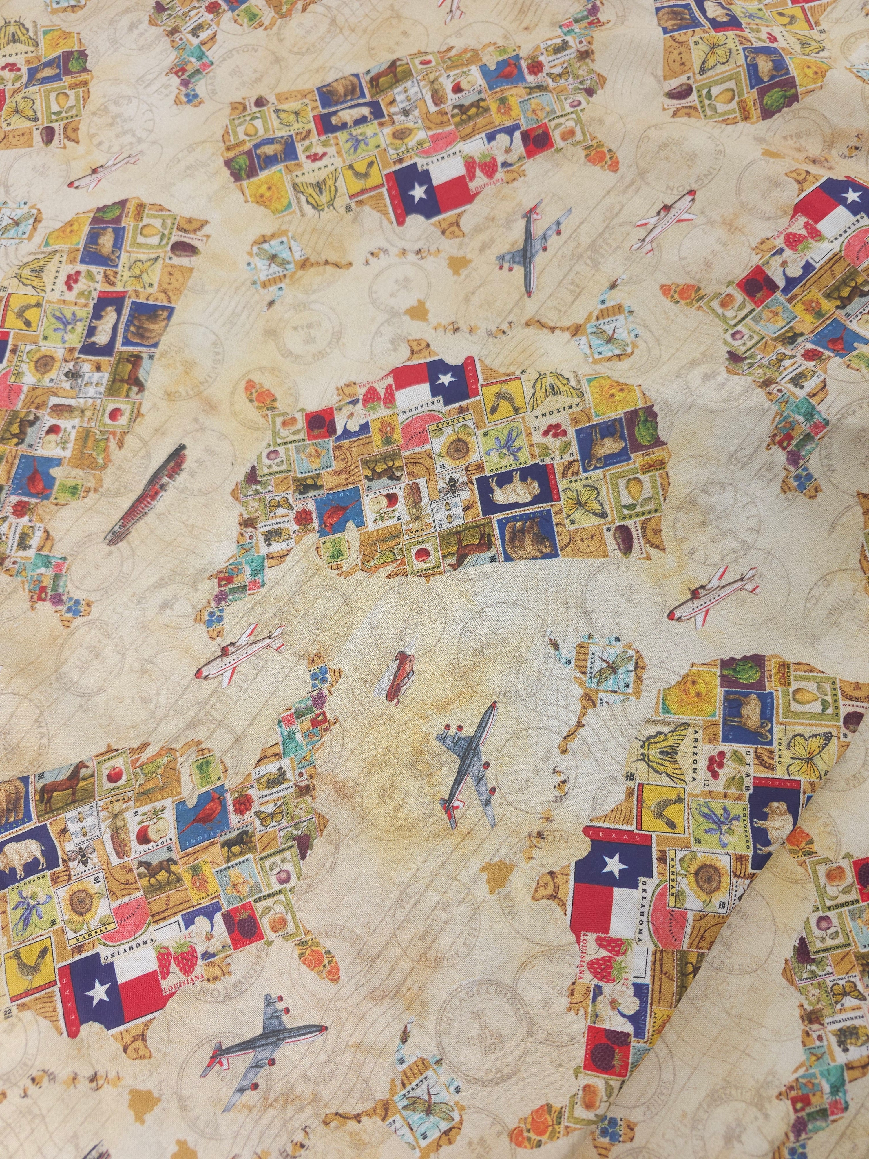 Vintage USA Cotton- 2m piece