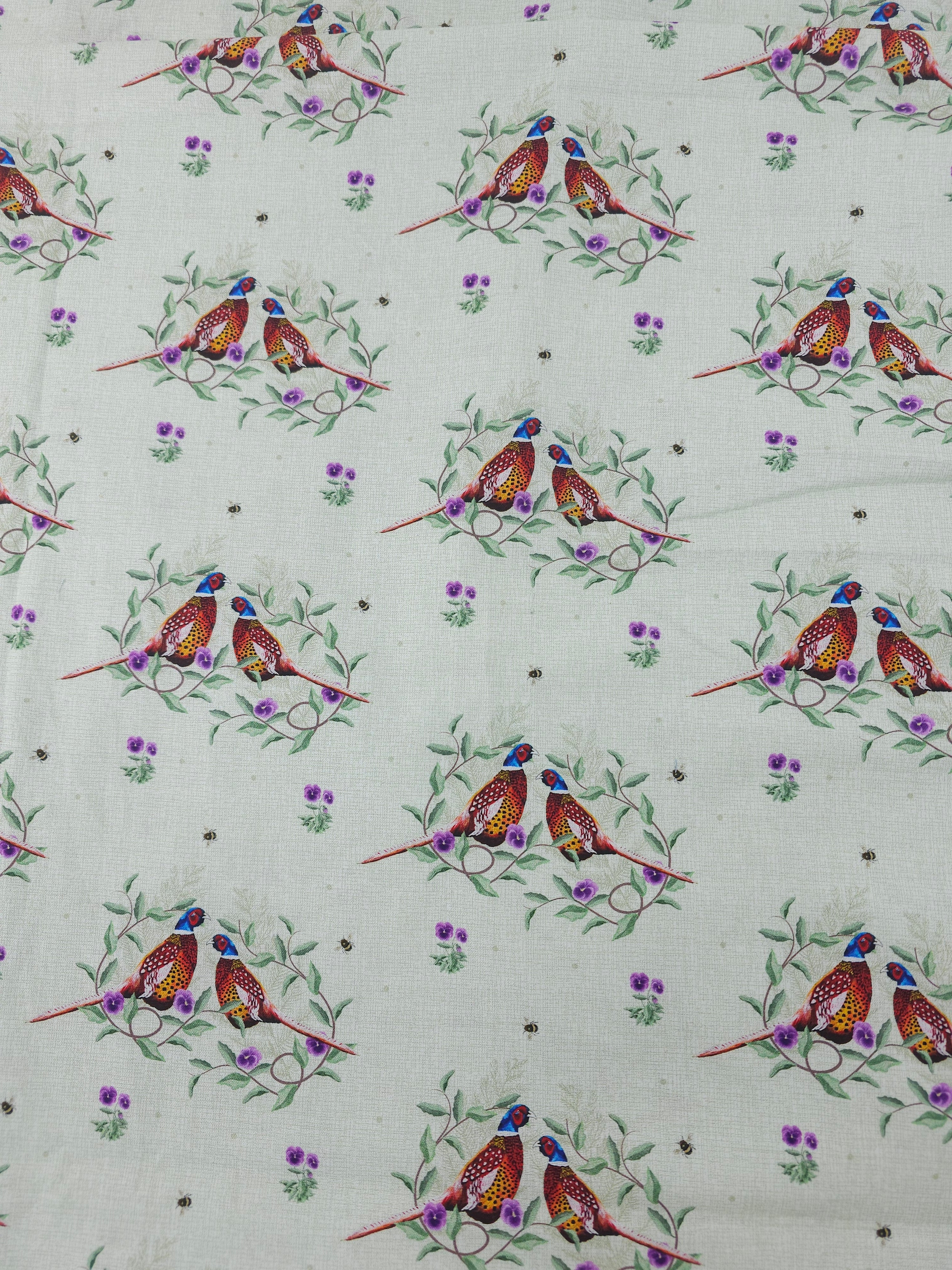 Pheasant floral Cotton- 2m piece