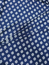 Navy Abstract Flower Petal Viscose Jersey