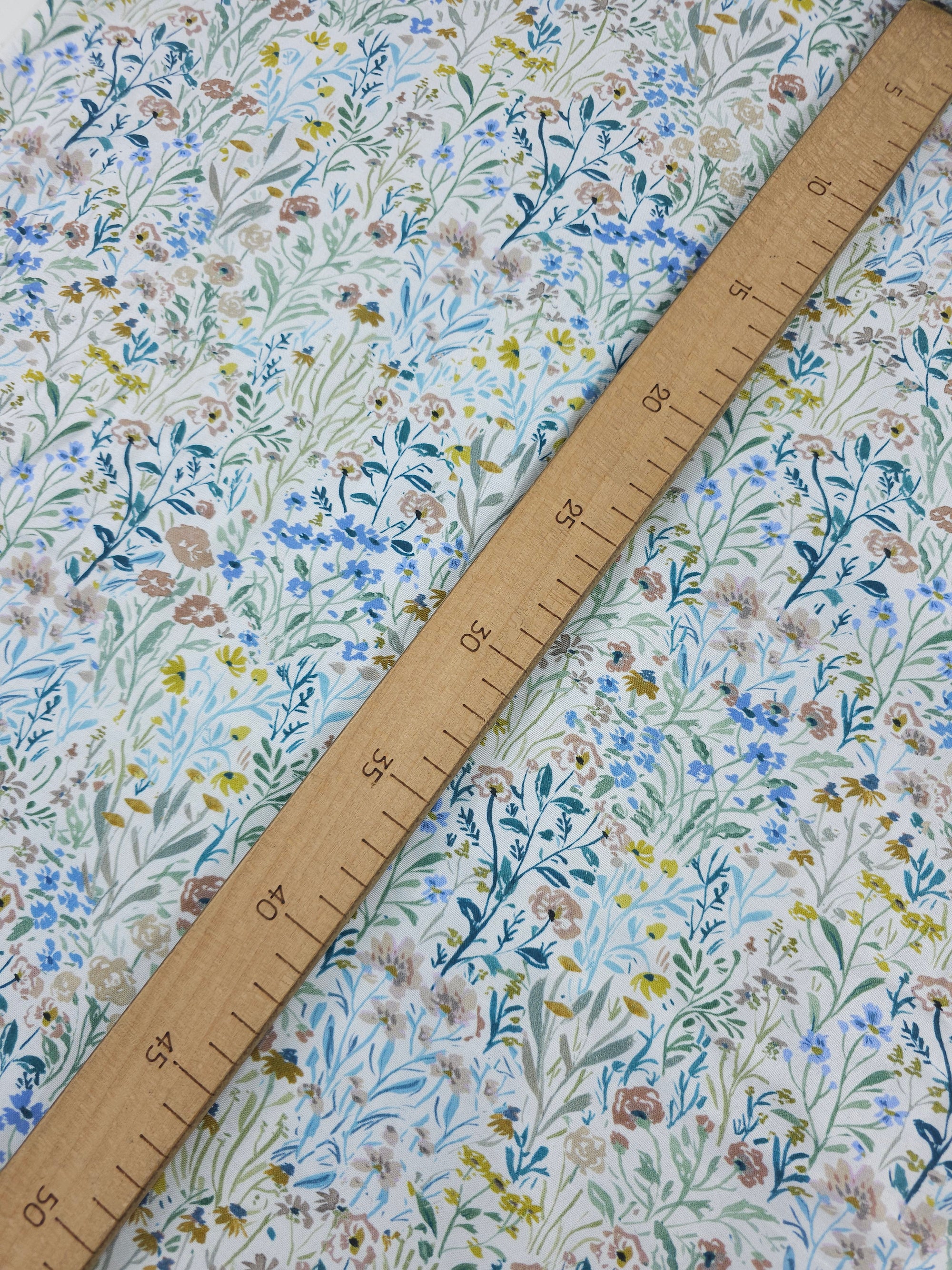 Muted Floral Meadow 100% Cotton