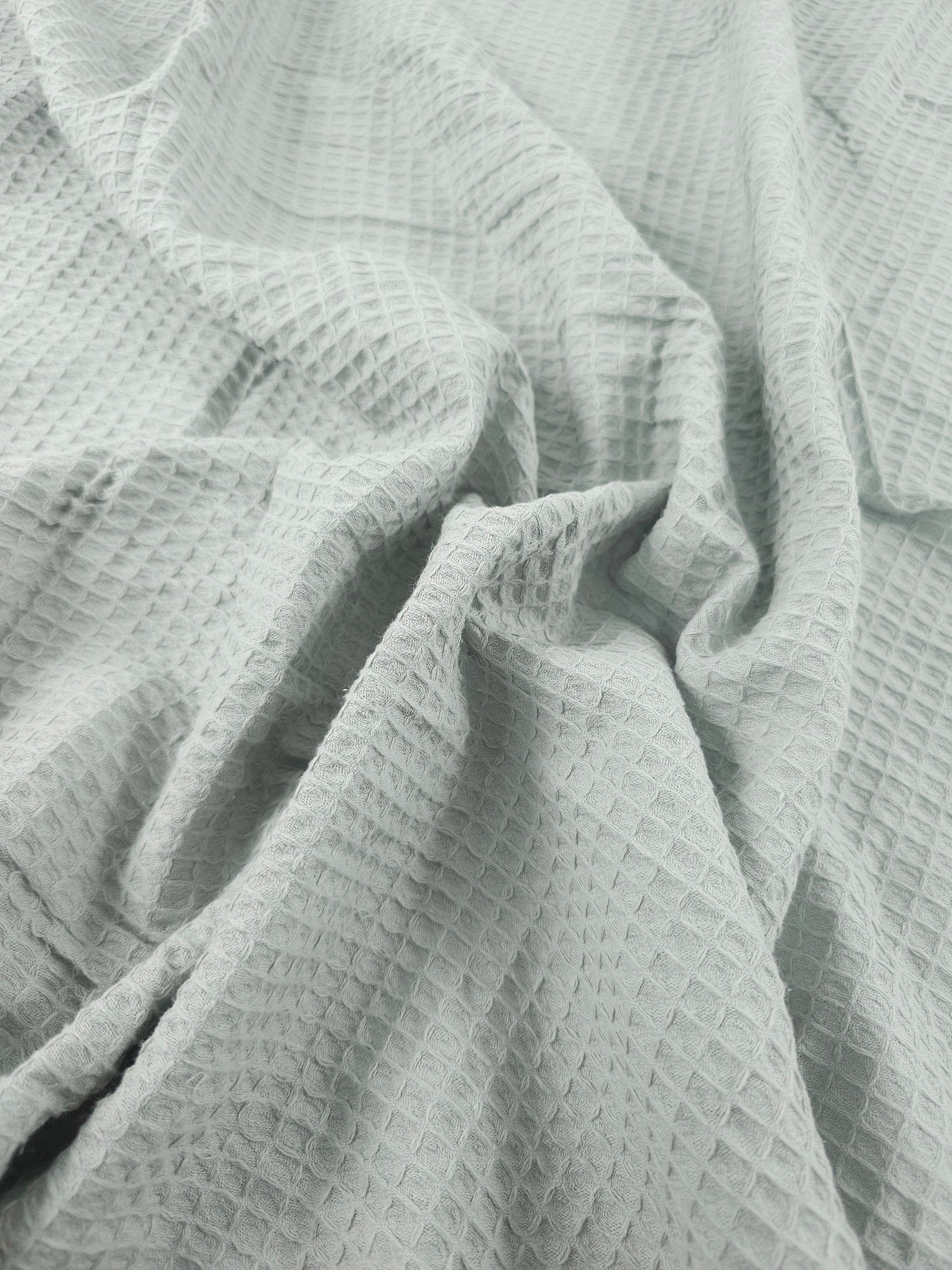 Light Grey Waffle Cotton *EXTRA WIDE*