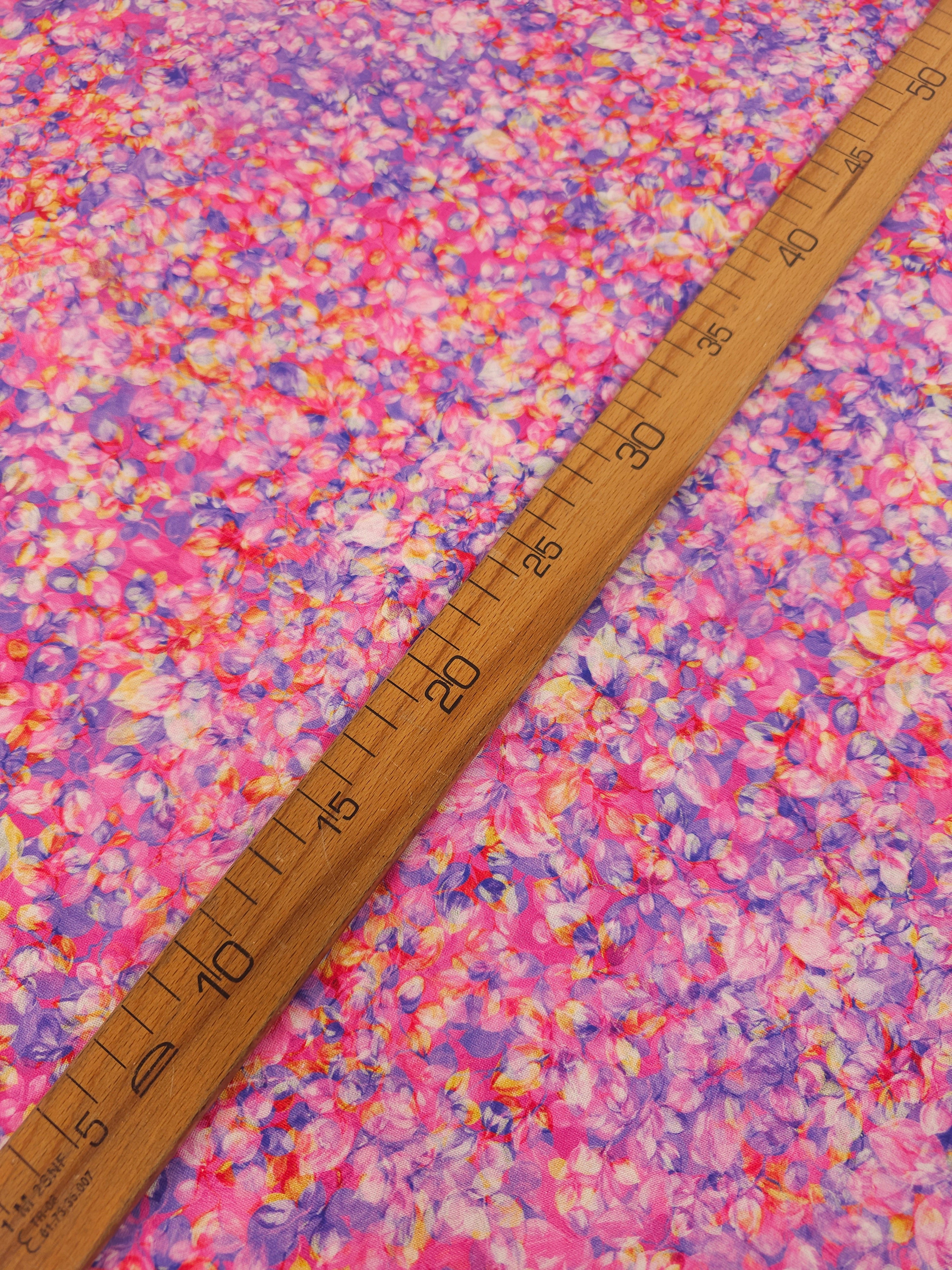 Pink Foilage Petal 100% Cotton 104” *EXTRA WIDE*