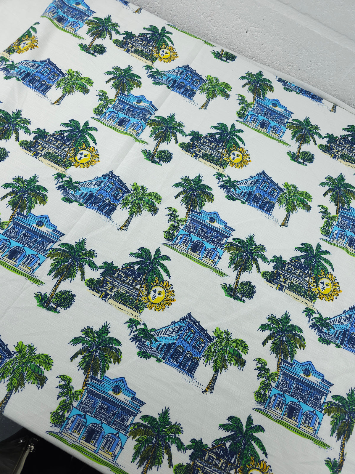 Large Coconut Key West Flax Cotton - 3.40m Panel - Lilly Pulitzer