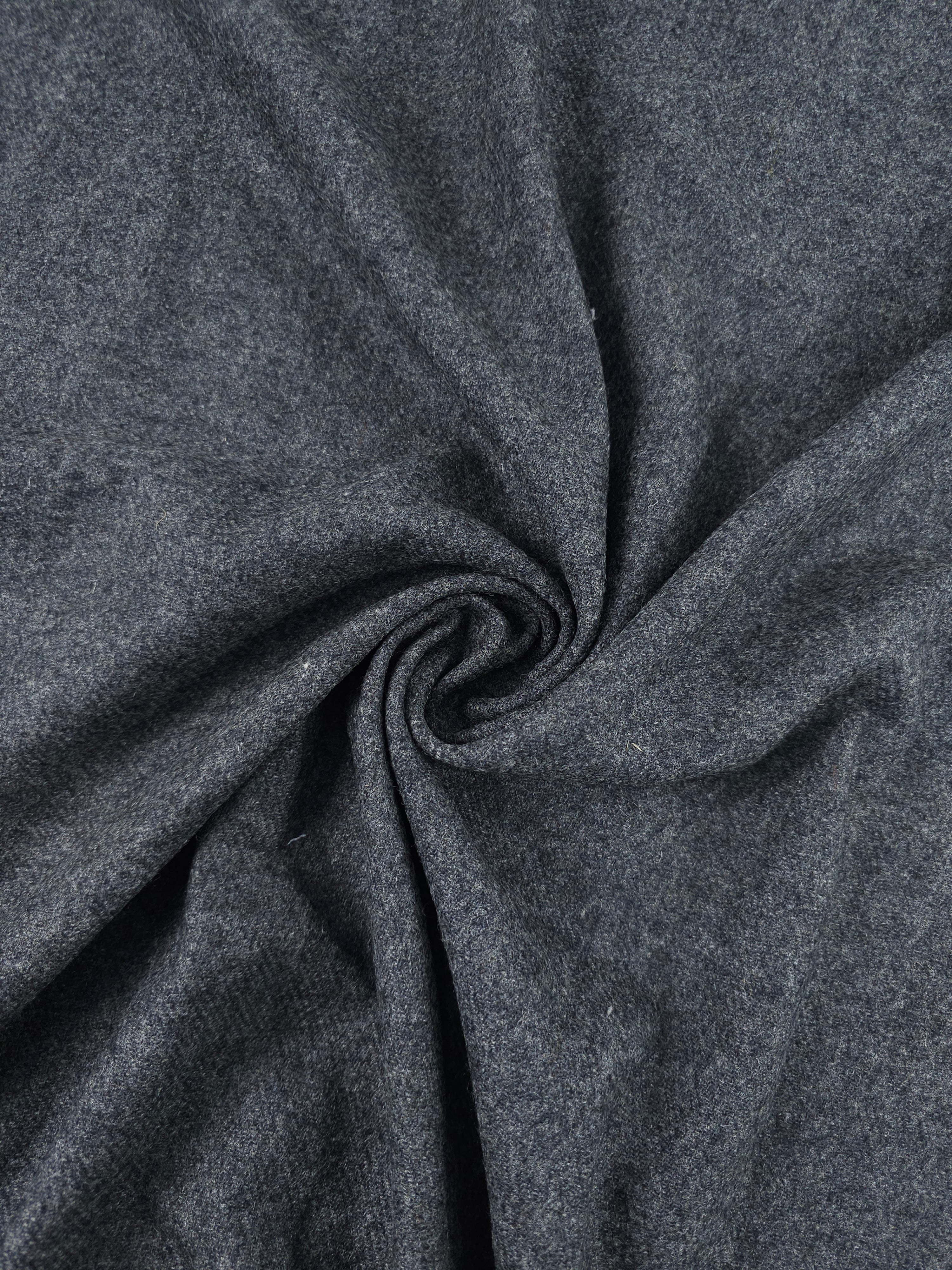 Dark Grey Twill Soft 100% Wool *ABRAHAM MOON*