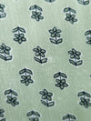 Pale Green Ditsy Floral Viscose Challis