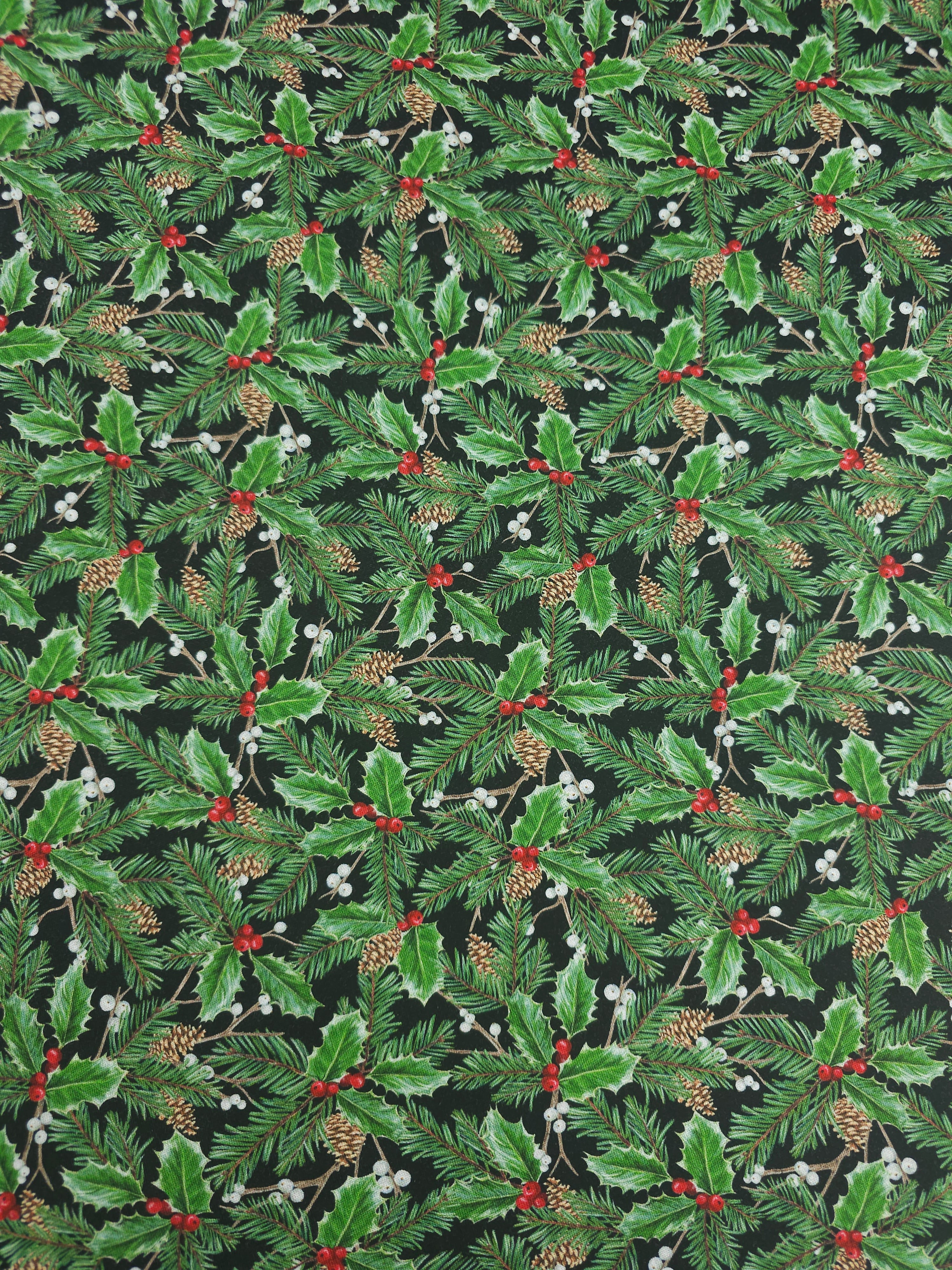 Green Holly Highland 100% Cotton