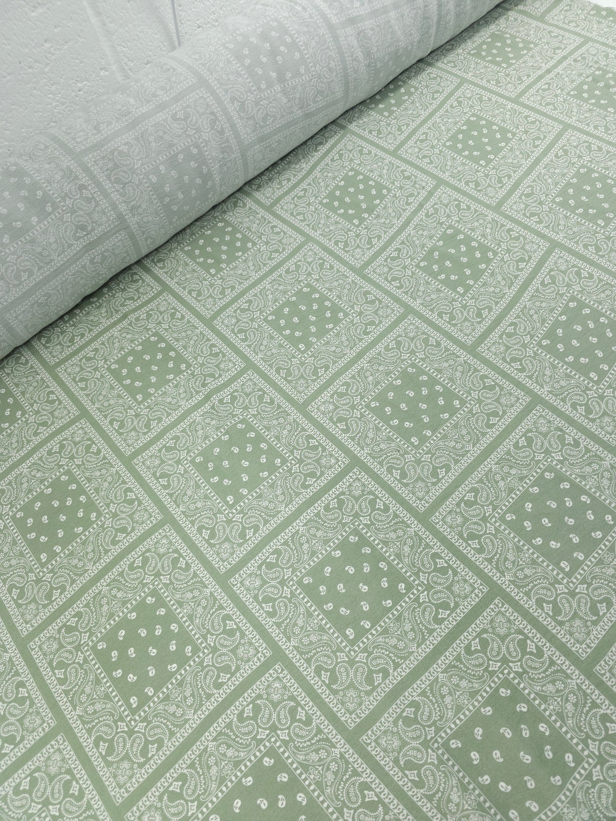 Sage Bandana Square Modal Viscose