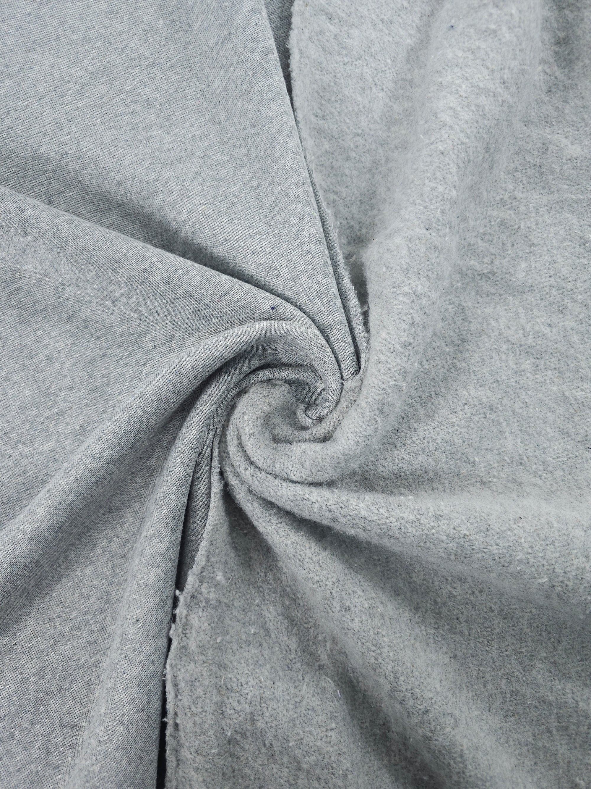 Light Grey Marl Fleece Backed Terry