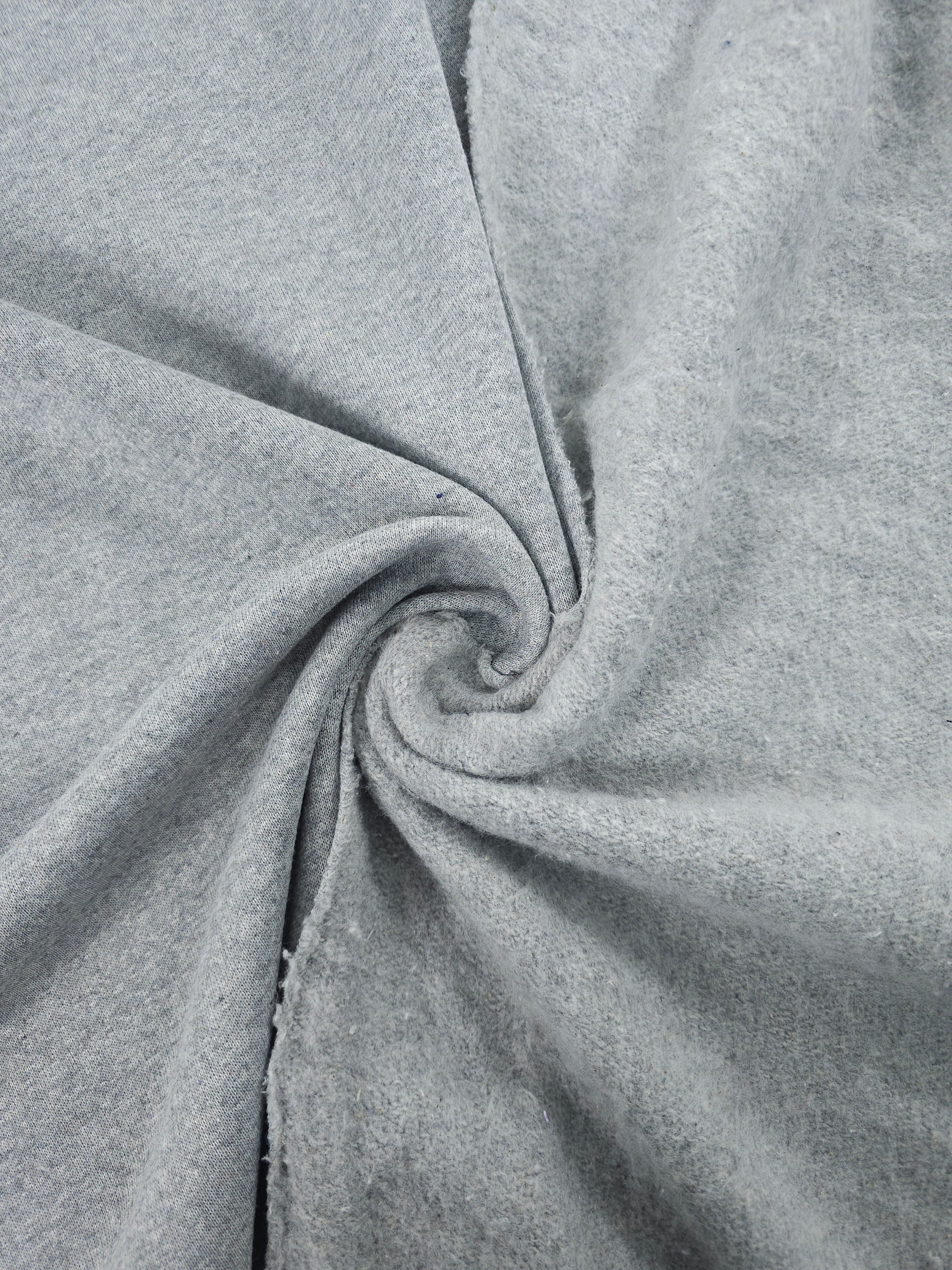 Light Grey Marl Fleece Backed Terry