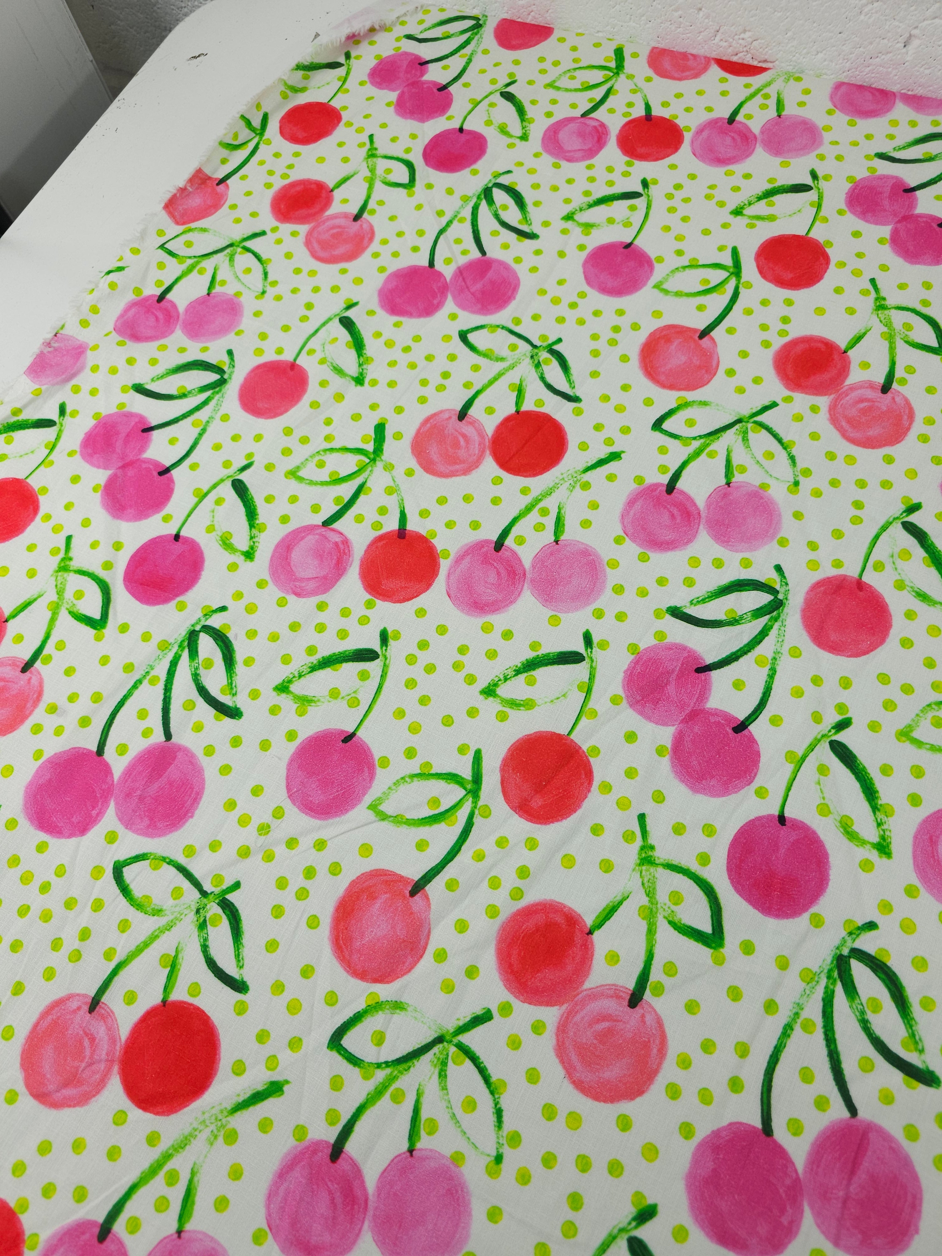 Dancing Cherry Mania Cotton Slub - Next