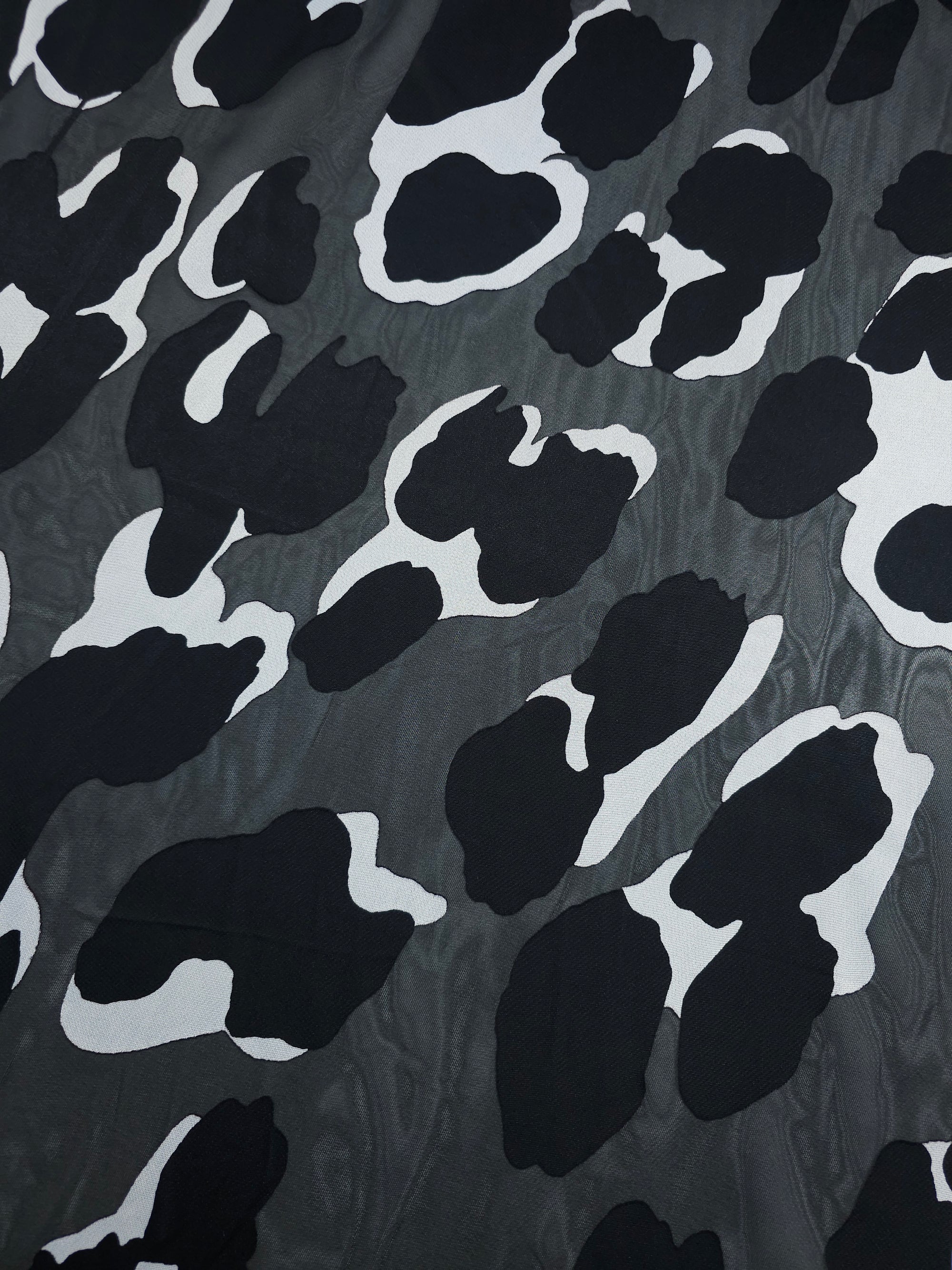 Black Leopard Jacquard