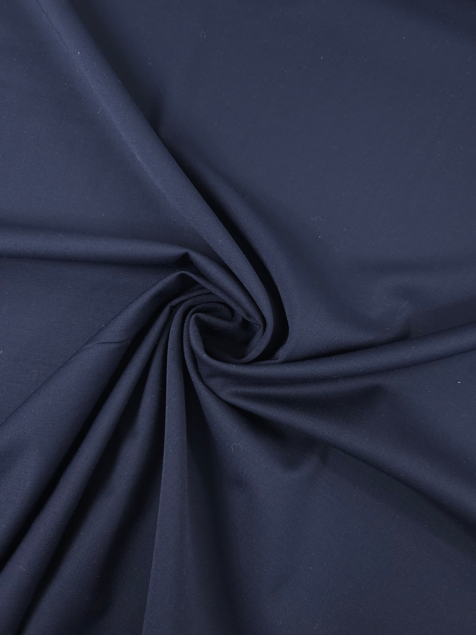 Dark Navy Poly Wool Suiting - 5.5m Piece