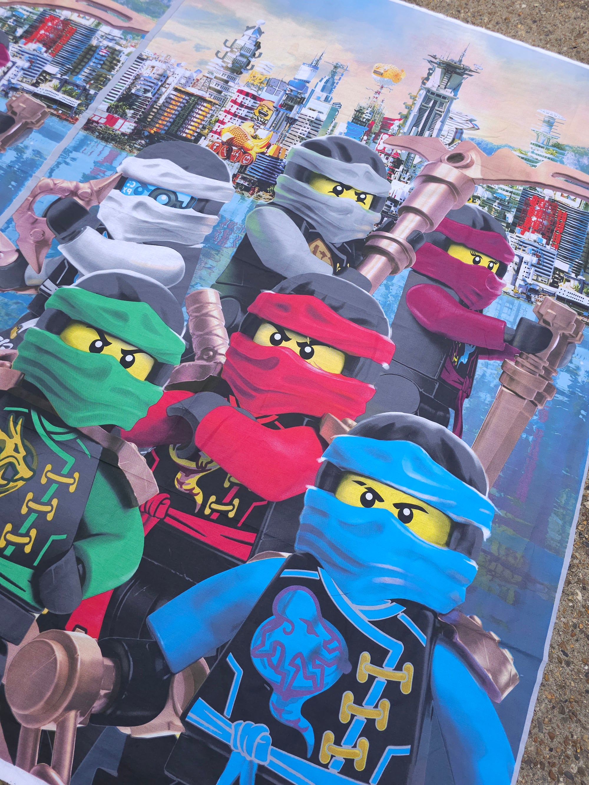 Lego Ninjago 100% Cotton - 1.40m Panel *EXTRA WIDE*
