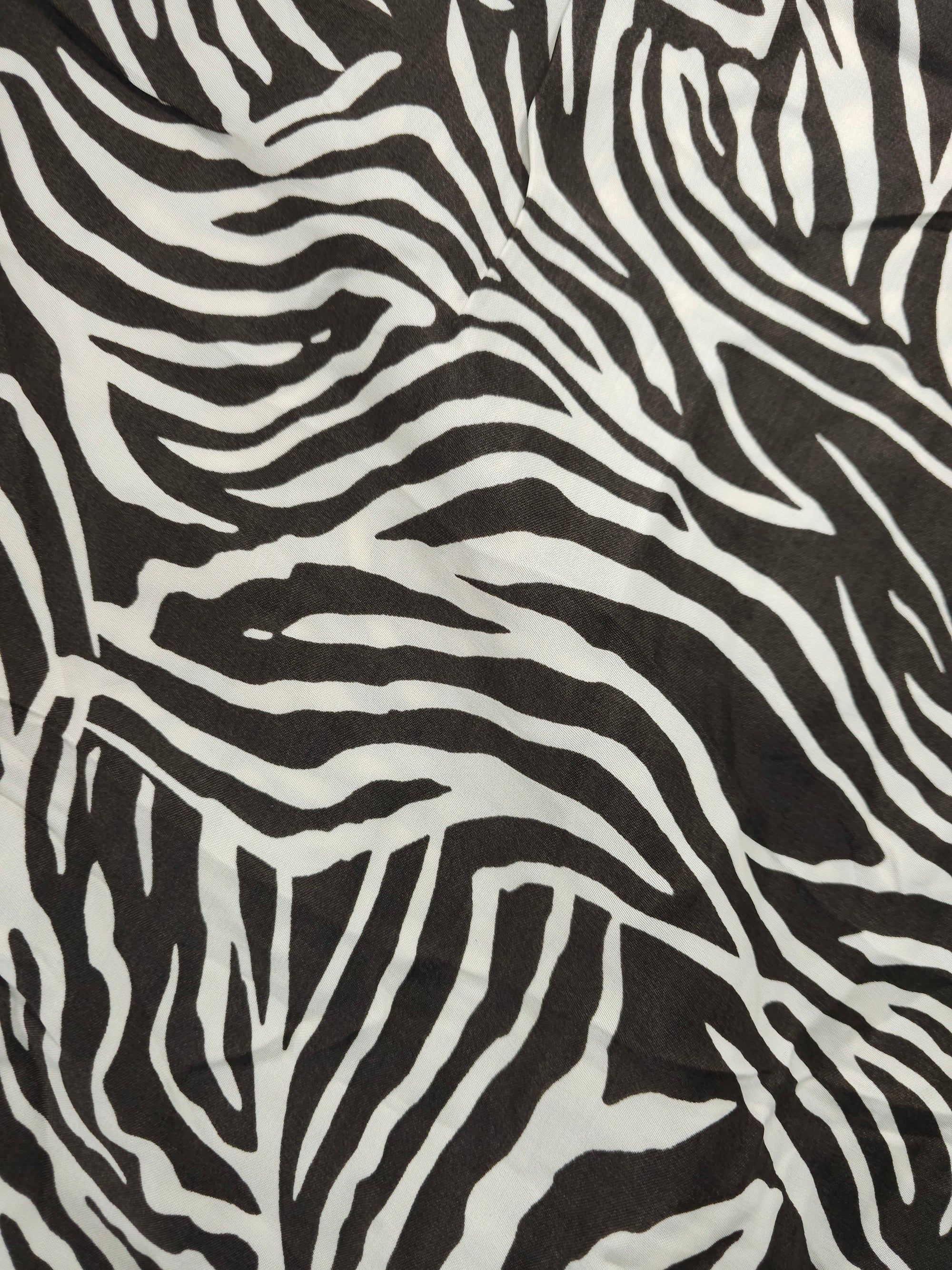 Zebra Viscose Satin - 1.7m Piece