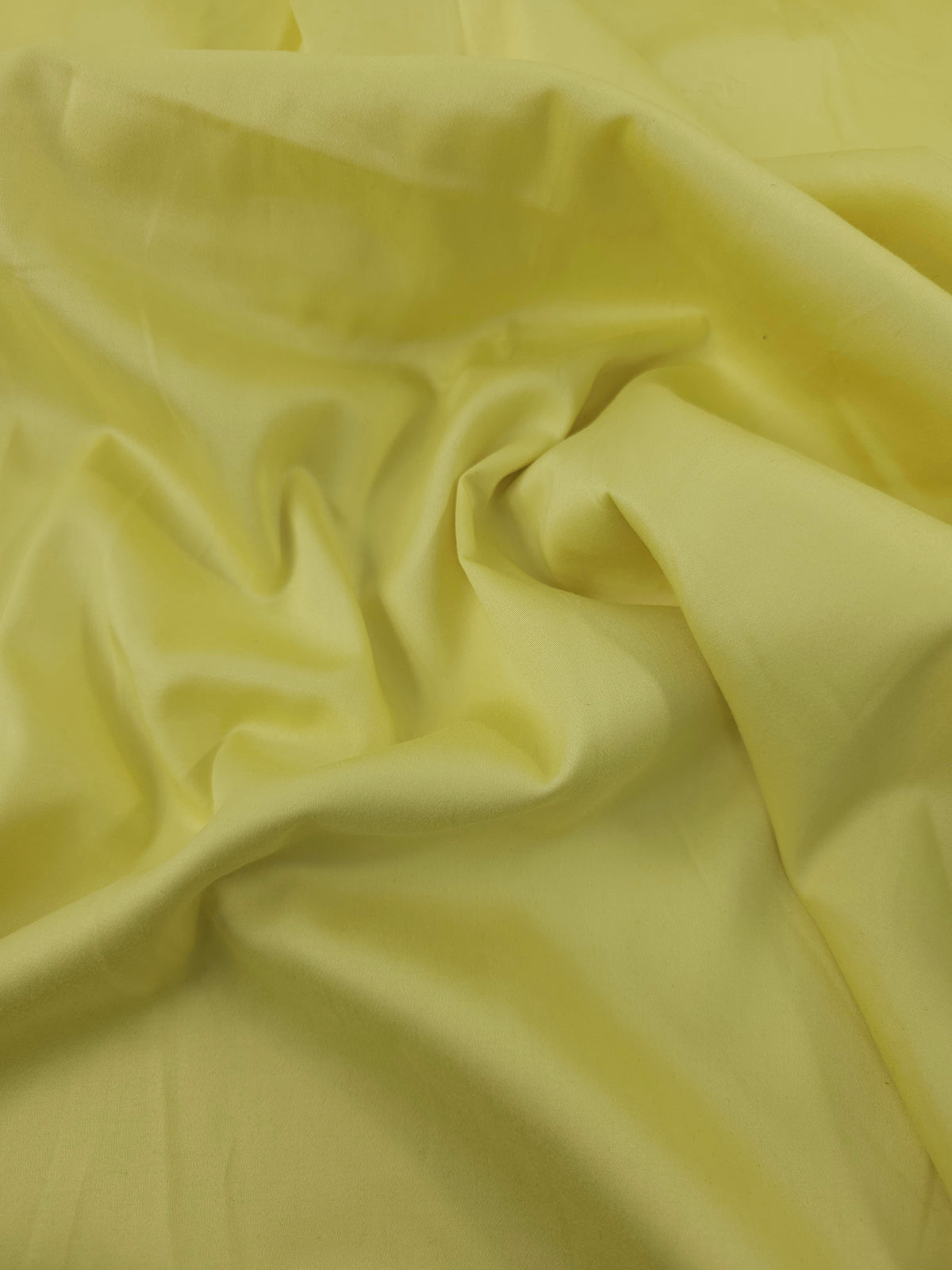 Pale Yellow Cotton Satin 45"