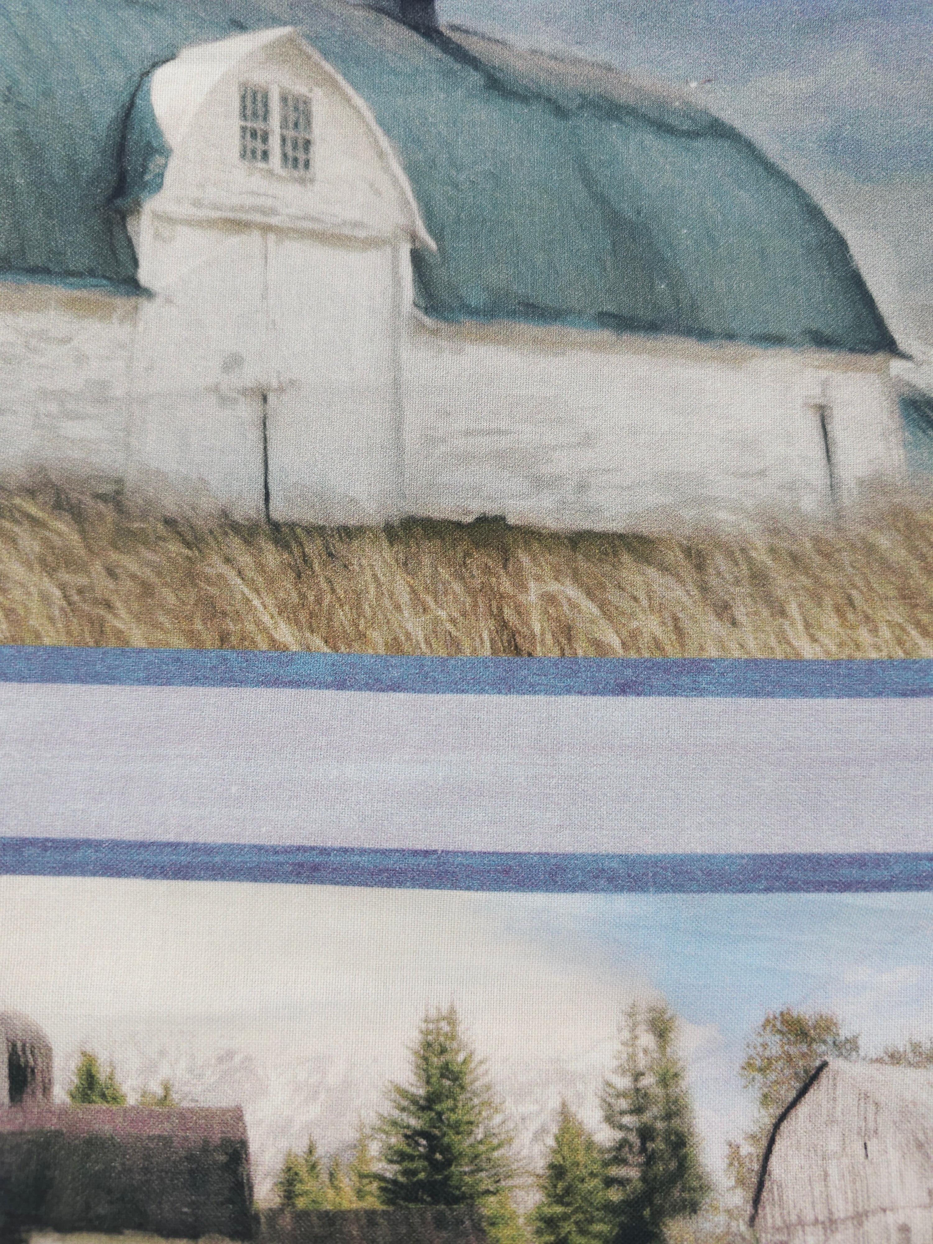 Coastal village Cotton- 2m piece