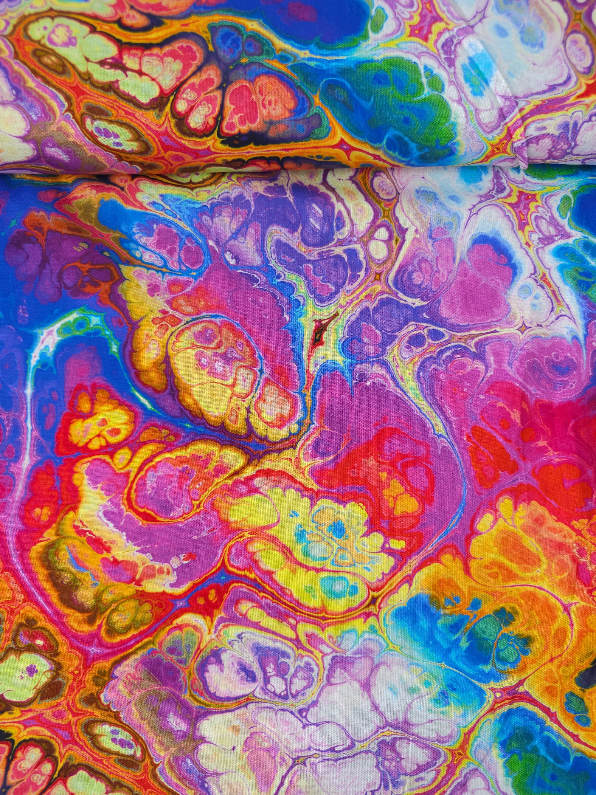 Bright Multicolour Diffusion 100% Cotton