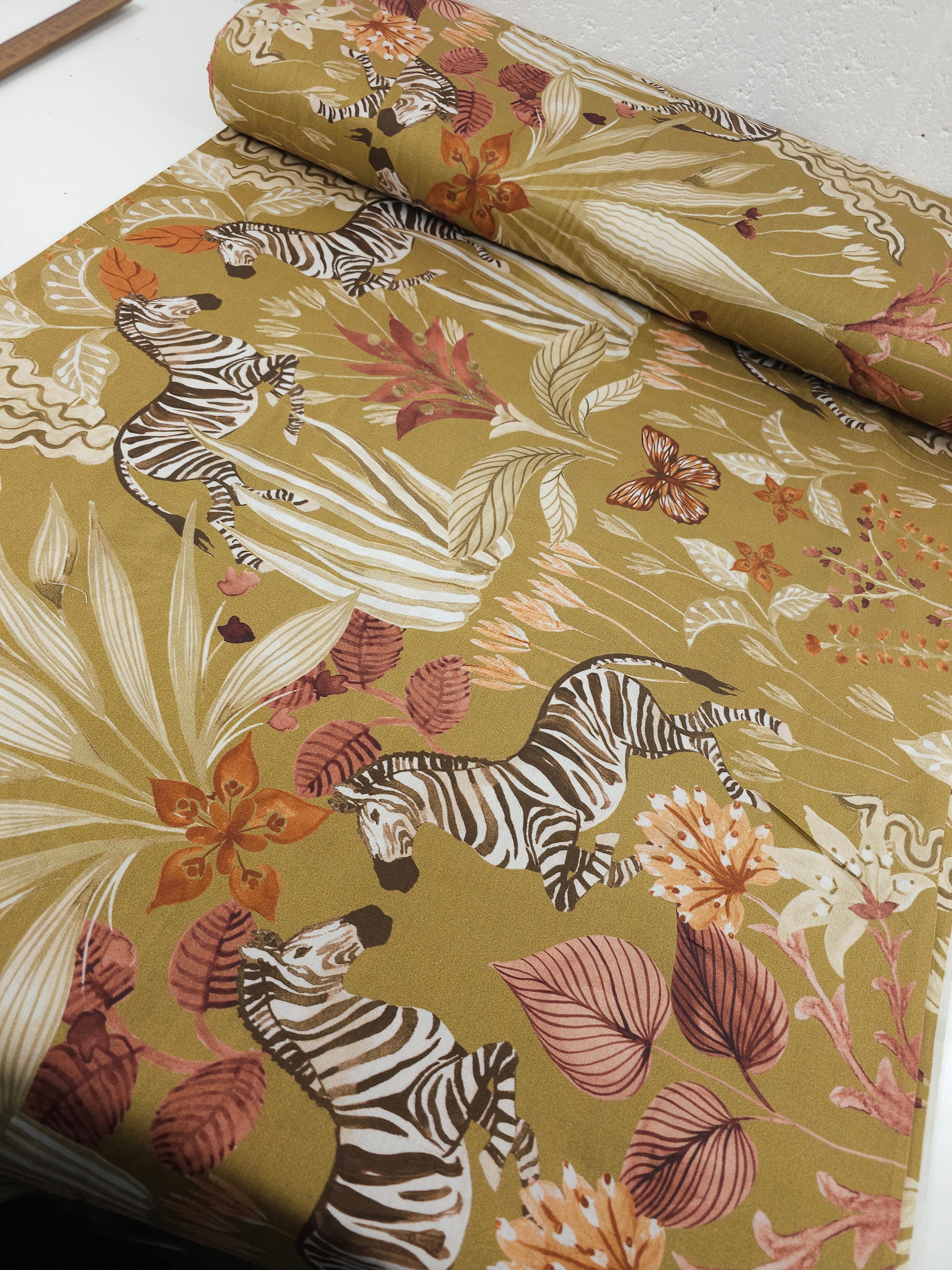 Utopian Dream Zebra Safari 100% Cotton Sateen 102" *EXTRA WIDE* - 2m Panel