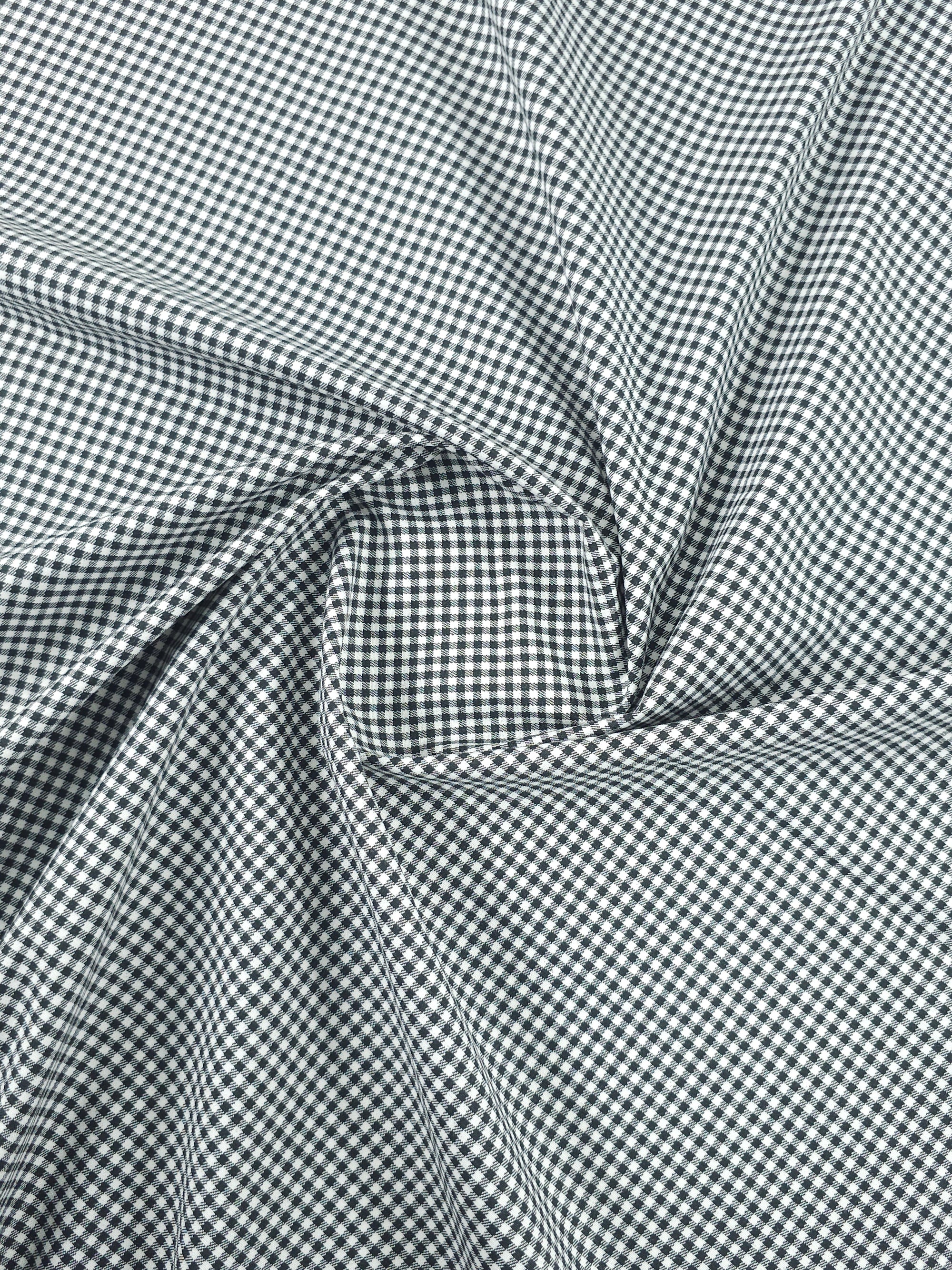 Black/White Ultra Mini Gingham Lightweight Denim