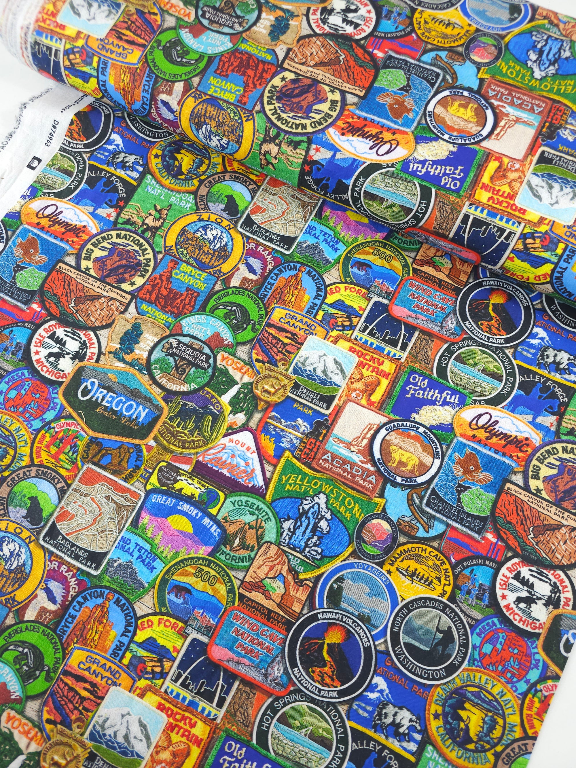 National Park Badges 100% Cotton
