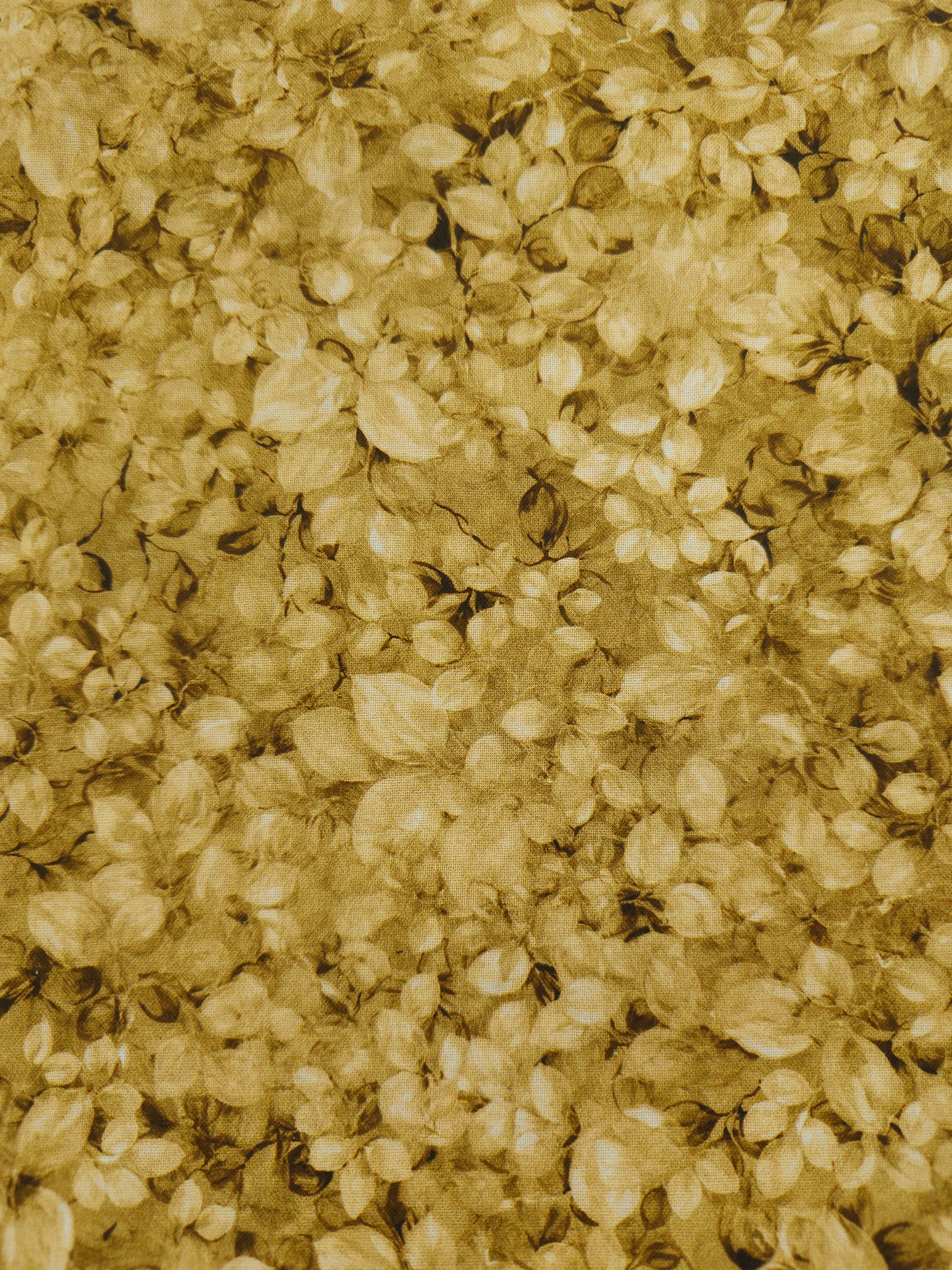Yellow cream leaf Cotton- 1.6m piece