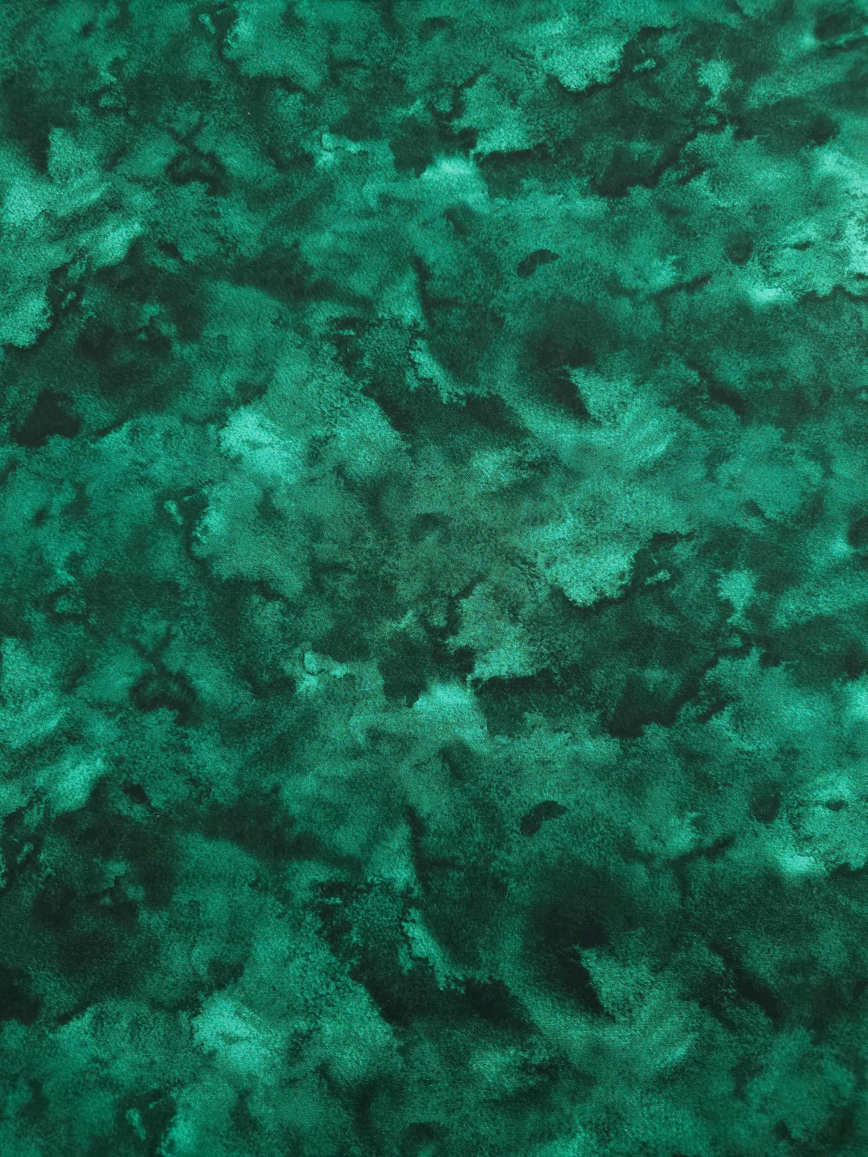 Dark Green Nebula Smoke Diffusion 100% Cotton 118" *EXTRA WIDE*