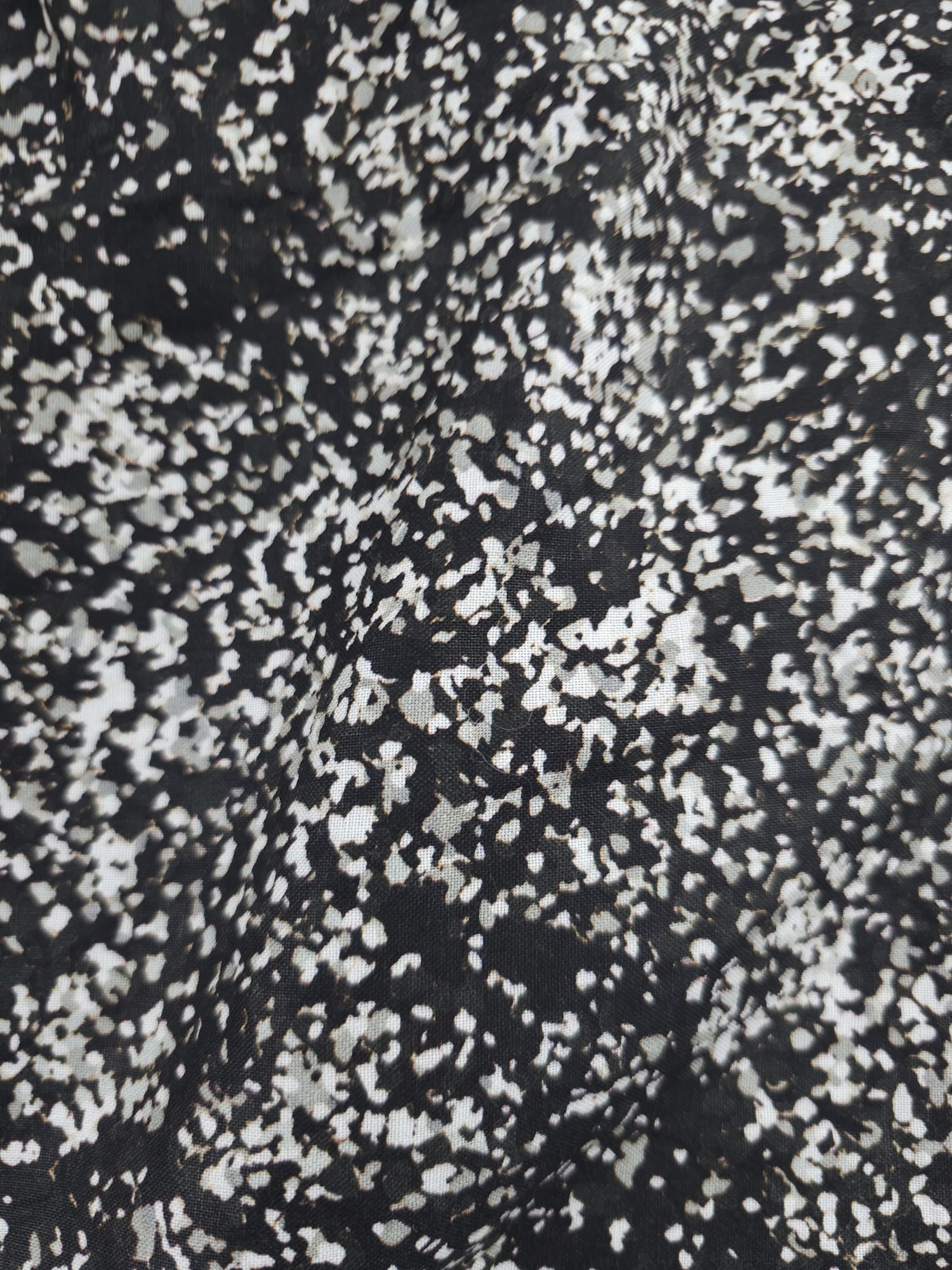 Diffused Starlight Black Cotton (Defect) - 2.6m Piece