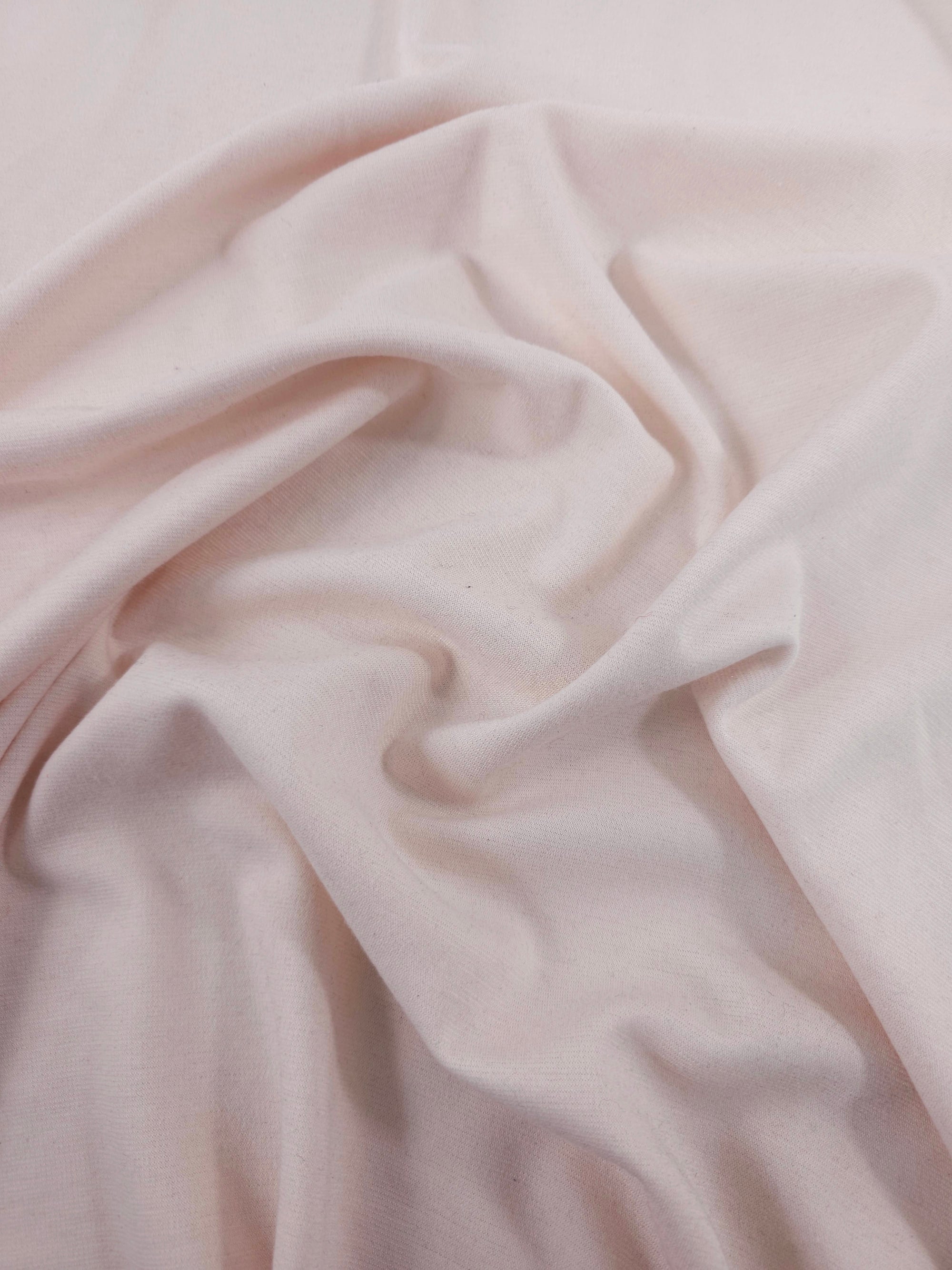 Pale Pink Lightweight Ponteroma Cotton Mix