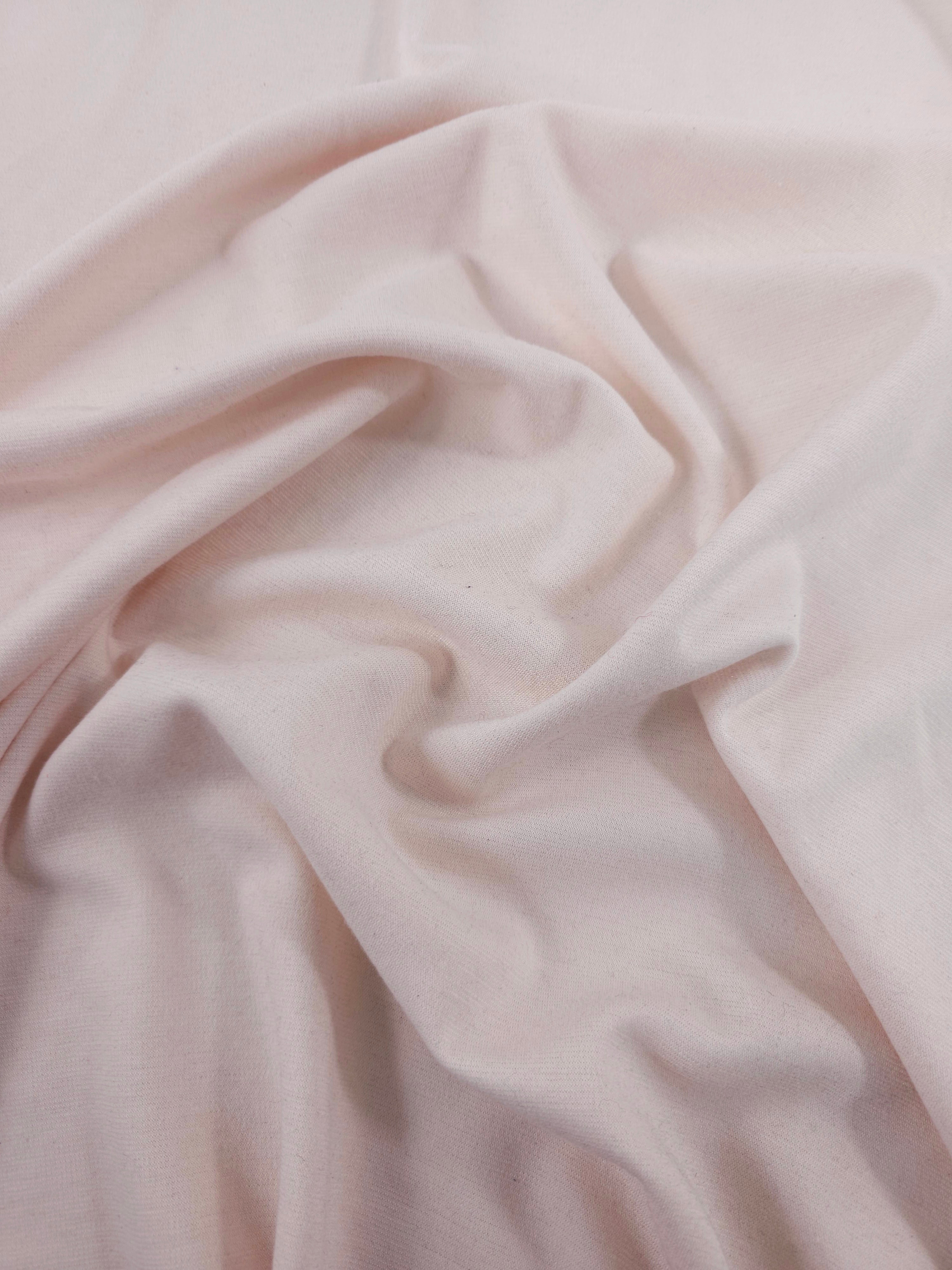 Pale Pink Lightweight Ponteroma Cotton Mix