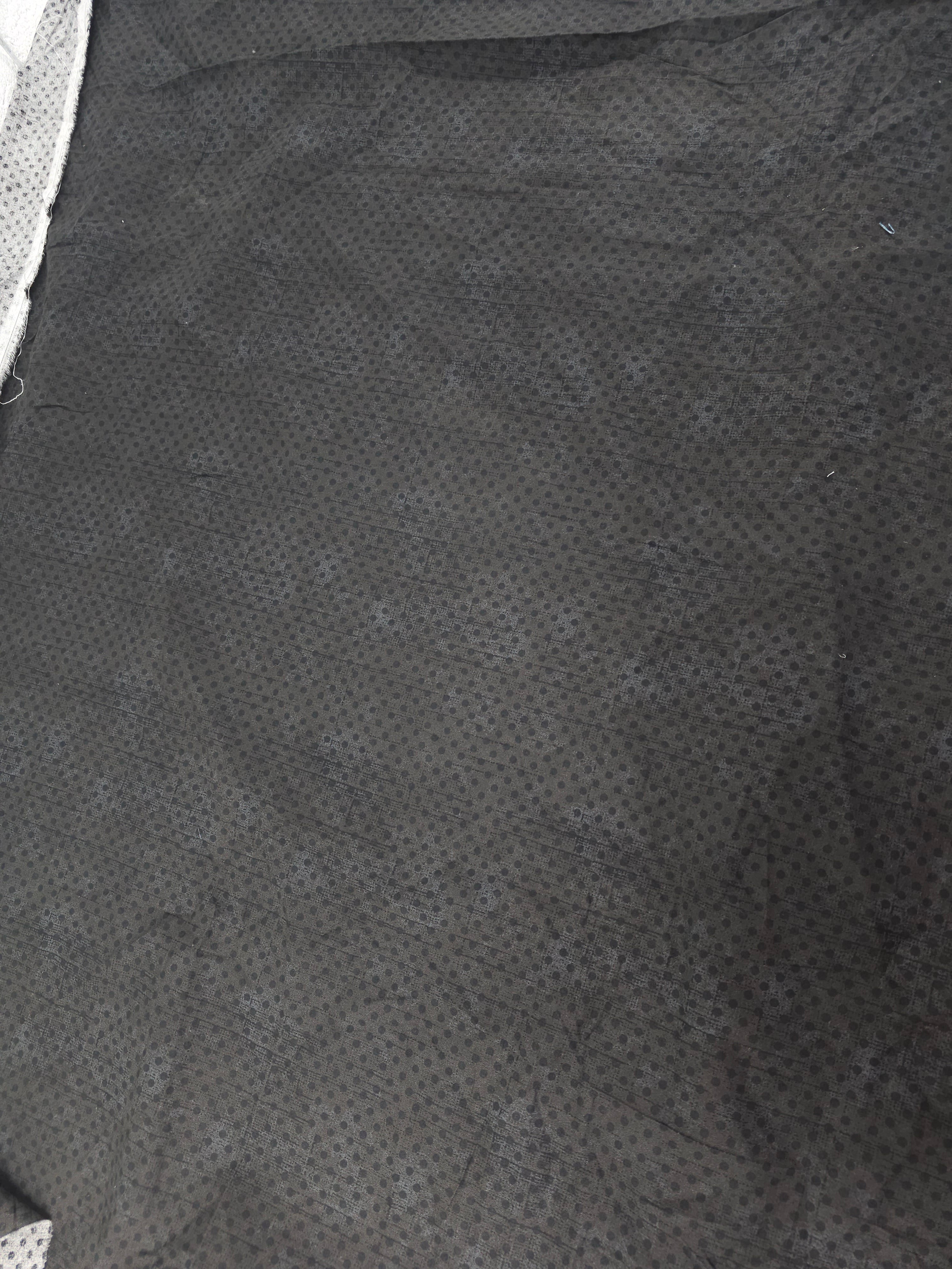 Black spotted Cotton- 1.3m piece