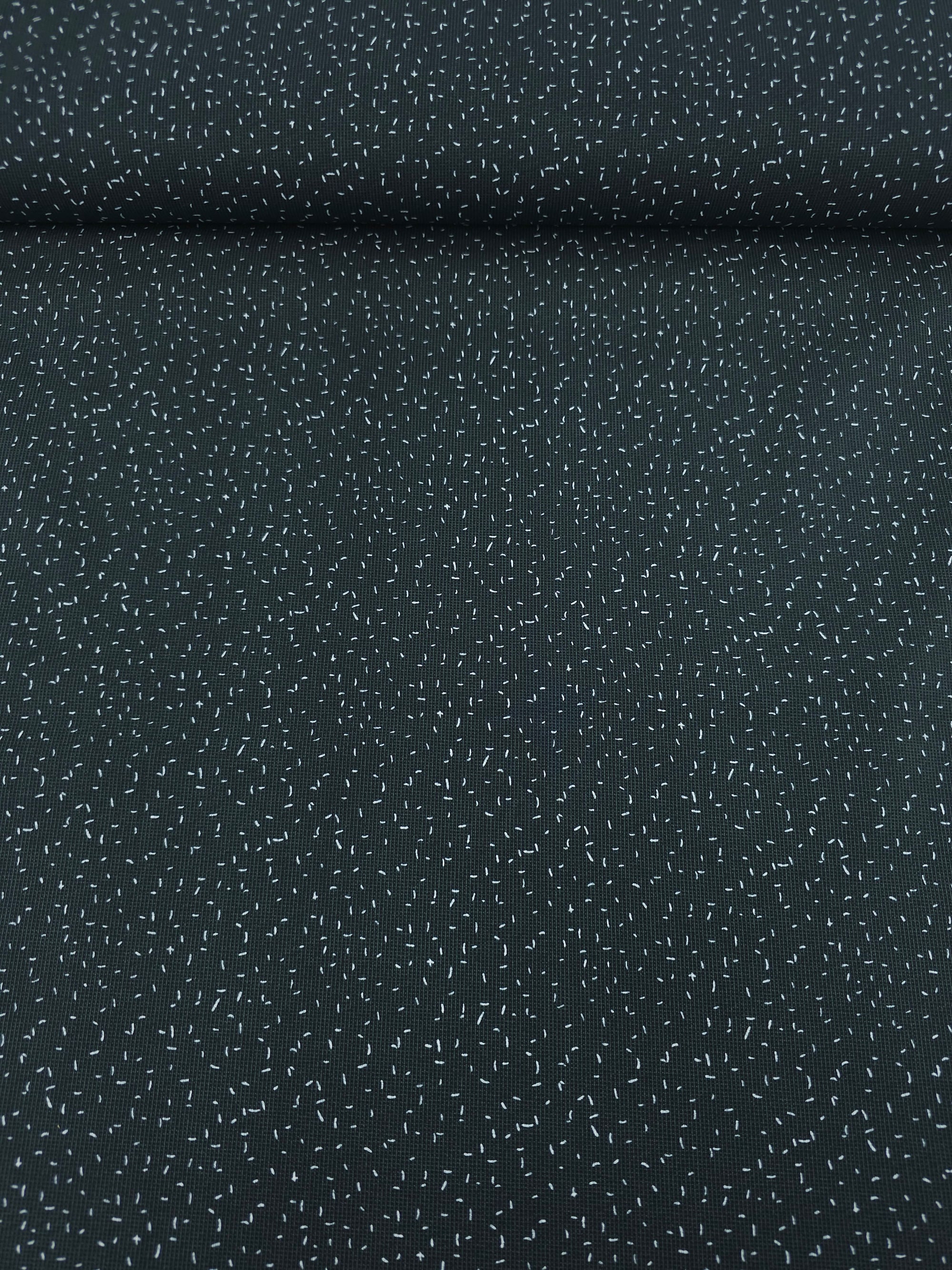 Black/White Grid Confetti 100% Cotton 57"