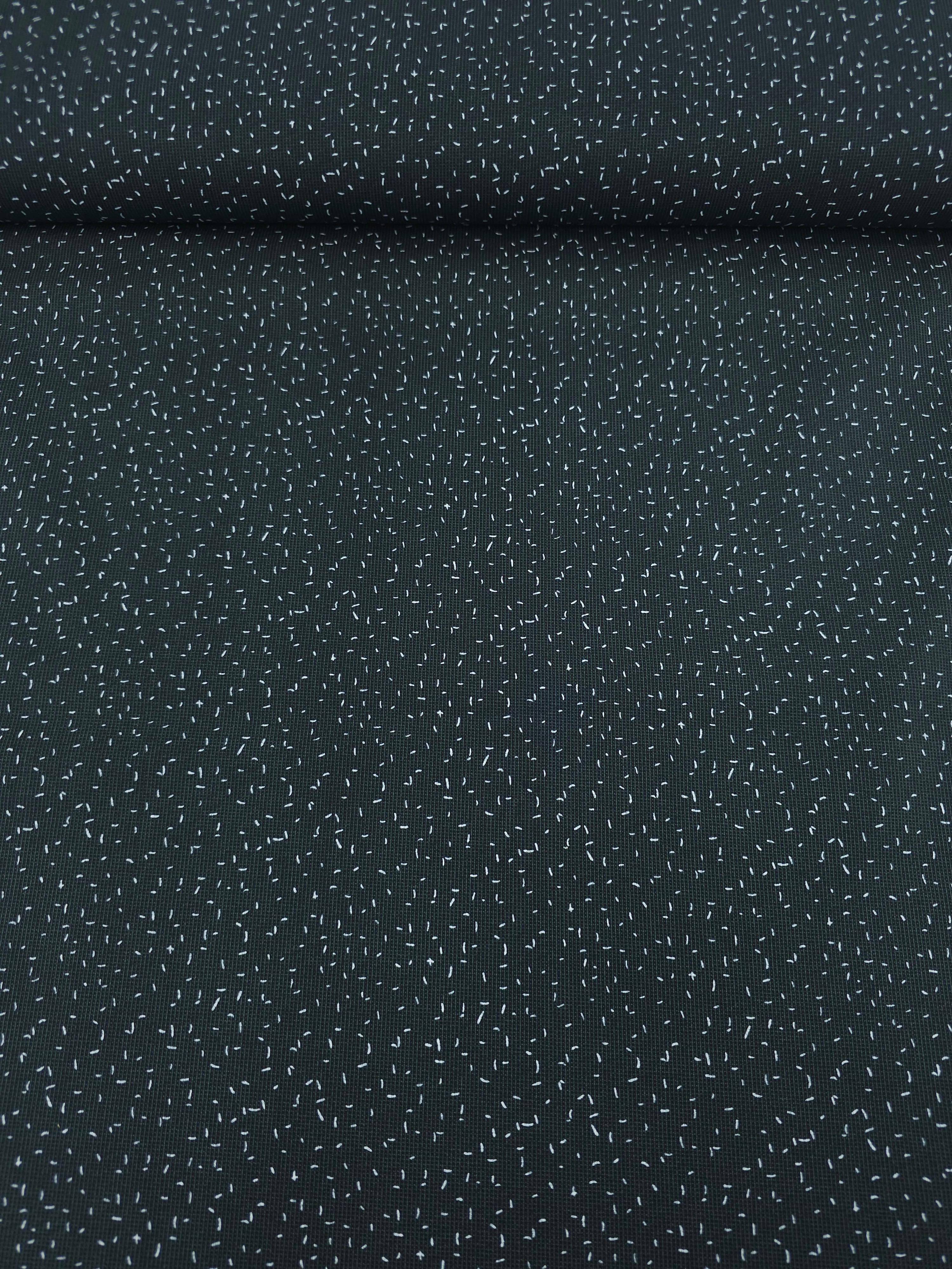 Black/White Grid Confetti 100% Cotton 57"