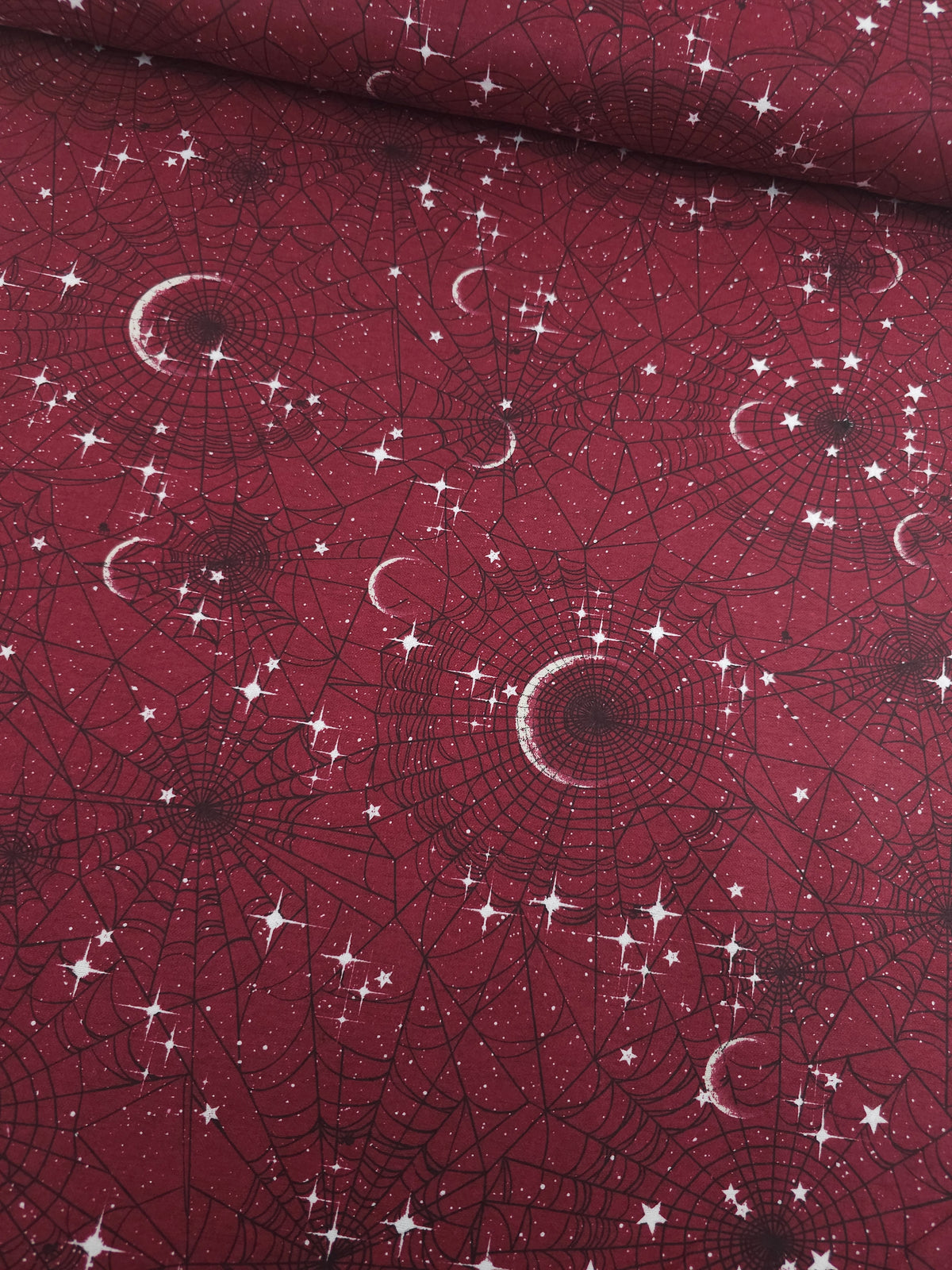Burgundy Eclipse Web Lightweight Flannel Cotton - Joann